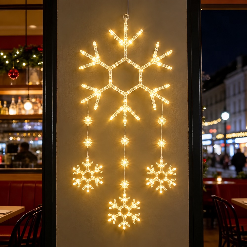 LUCES LED DECORATIVAS NAVIDEÑAS LUCES COLGANTES AMBAR - 3