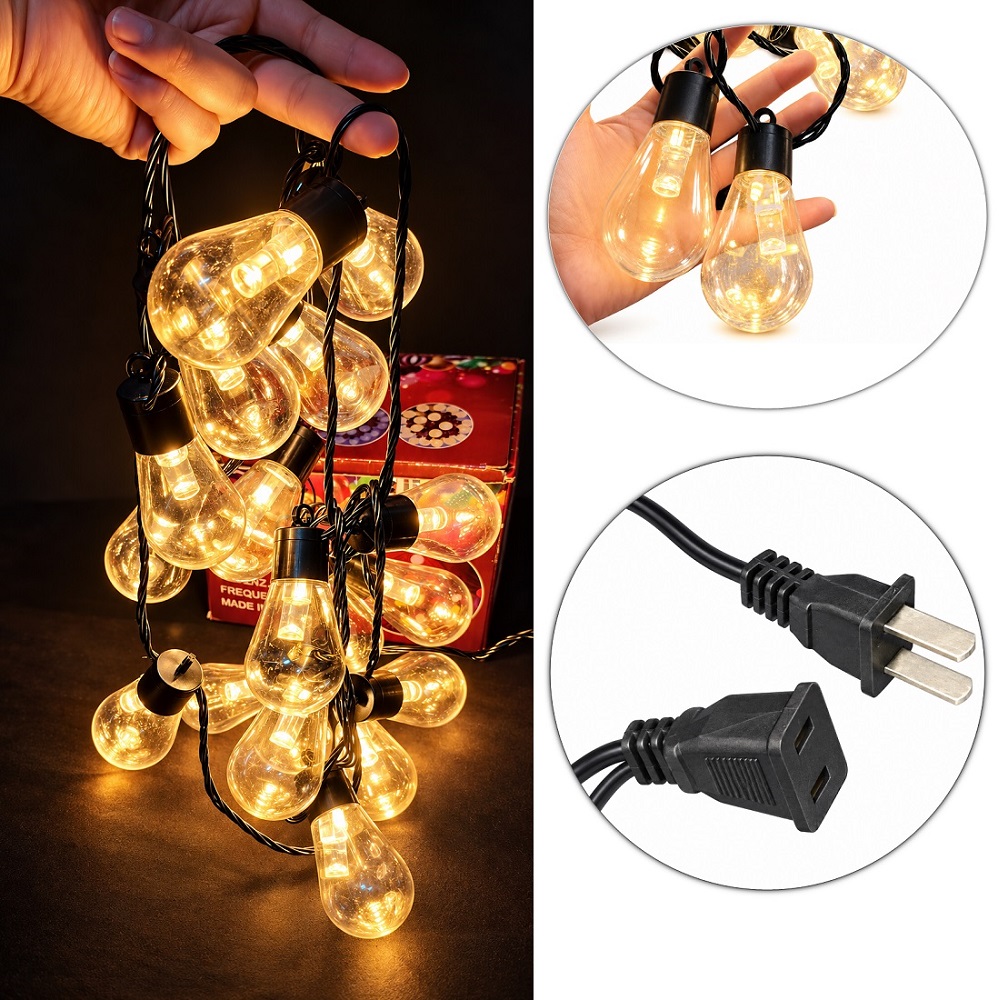LUCES LED PARA TERRAZA DECORATIVAS 5MTS 20 FOCOS - 2