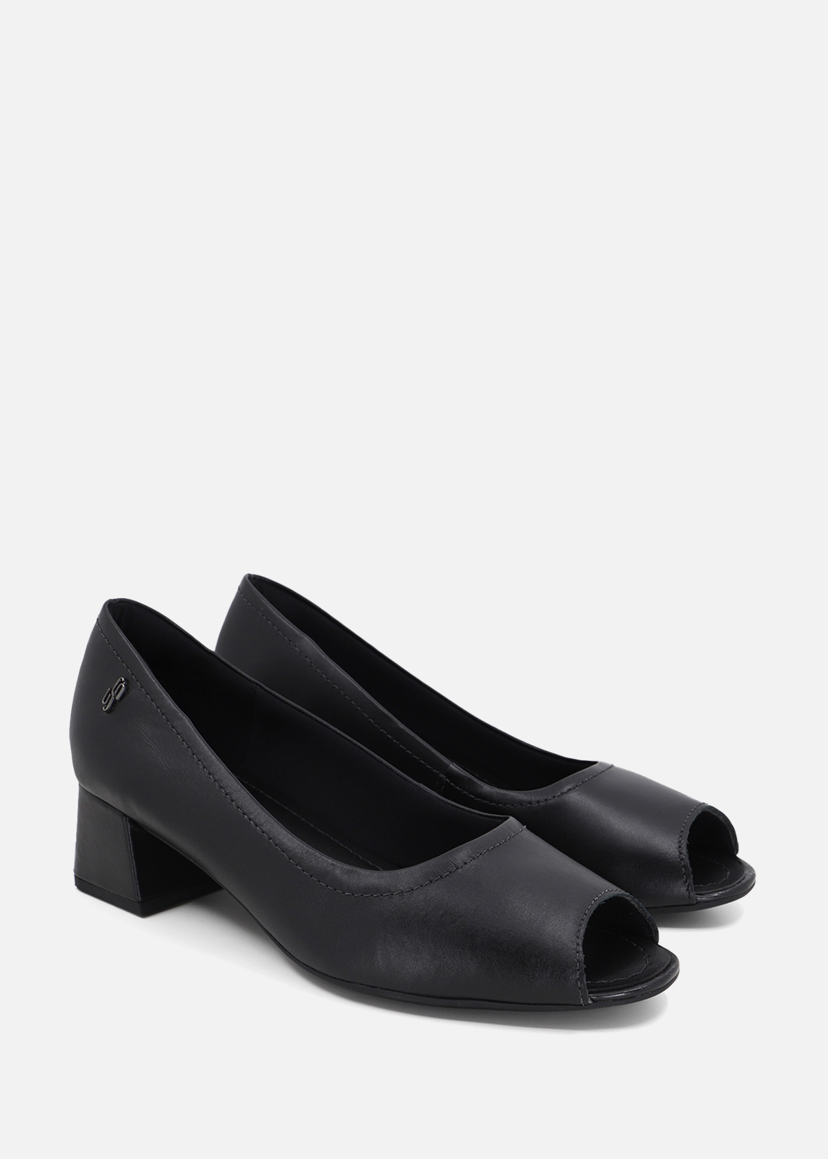 ZAPATOS CASUALES MUJER USAFLEX CUERO NEGRO PUNTA ABIERTA USA AG1613004 - 2