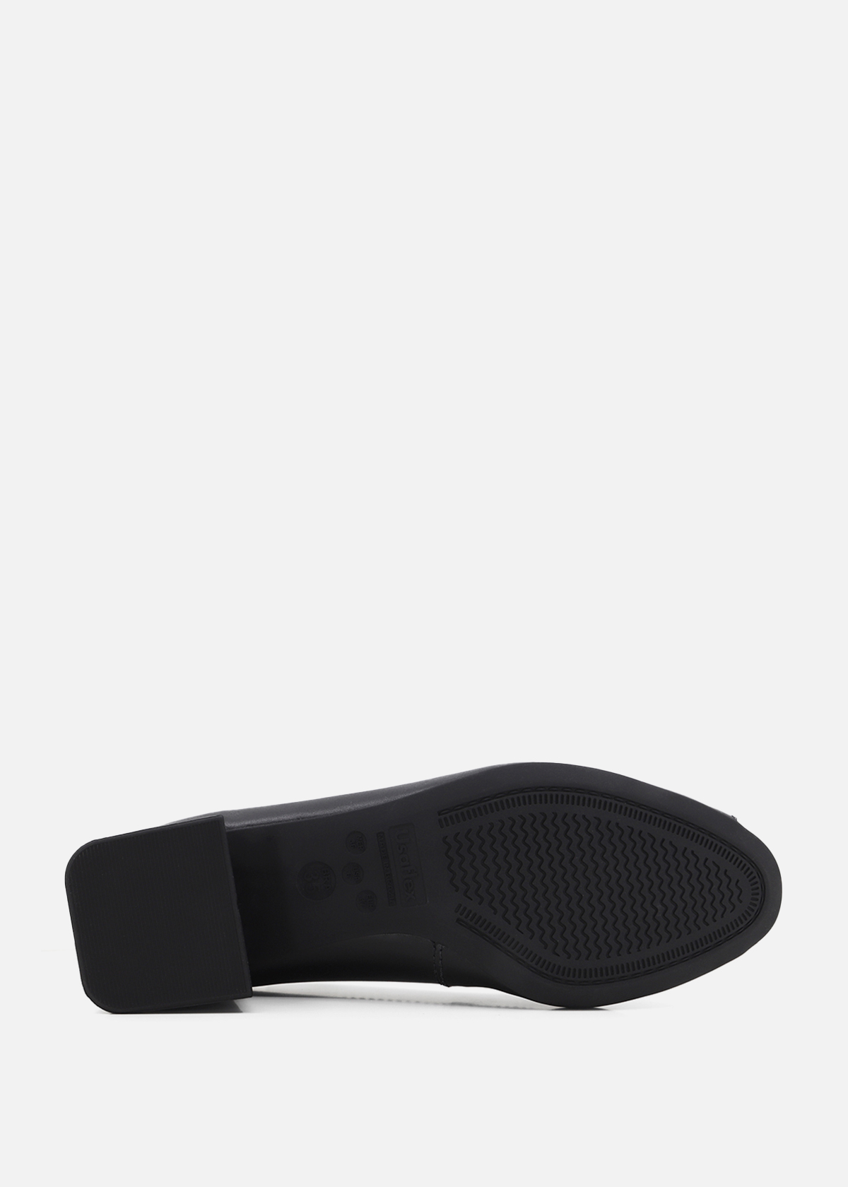 ZAPATOS CASUALES MUJER USAFLEX CUERO NEGRO PUNTA ABIERTA USA AG1613004 - 4