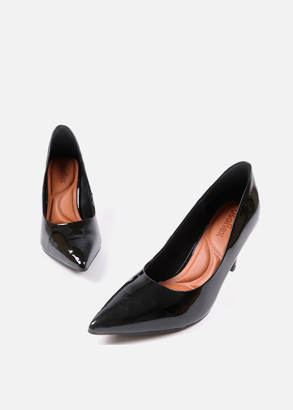 ZAPATOS CASUALES MUJER USAFLEX CUERO NEGRO SCARPIN USA AD0601004 - 4