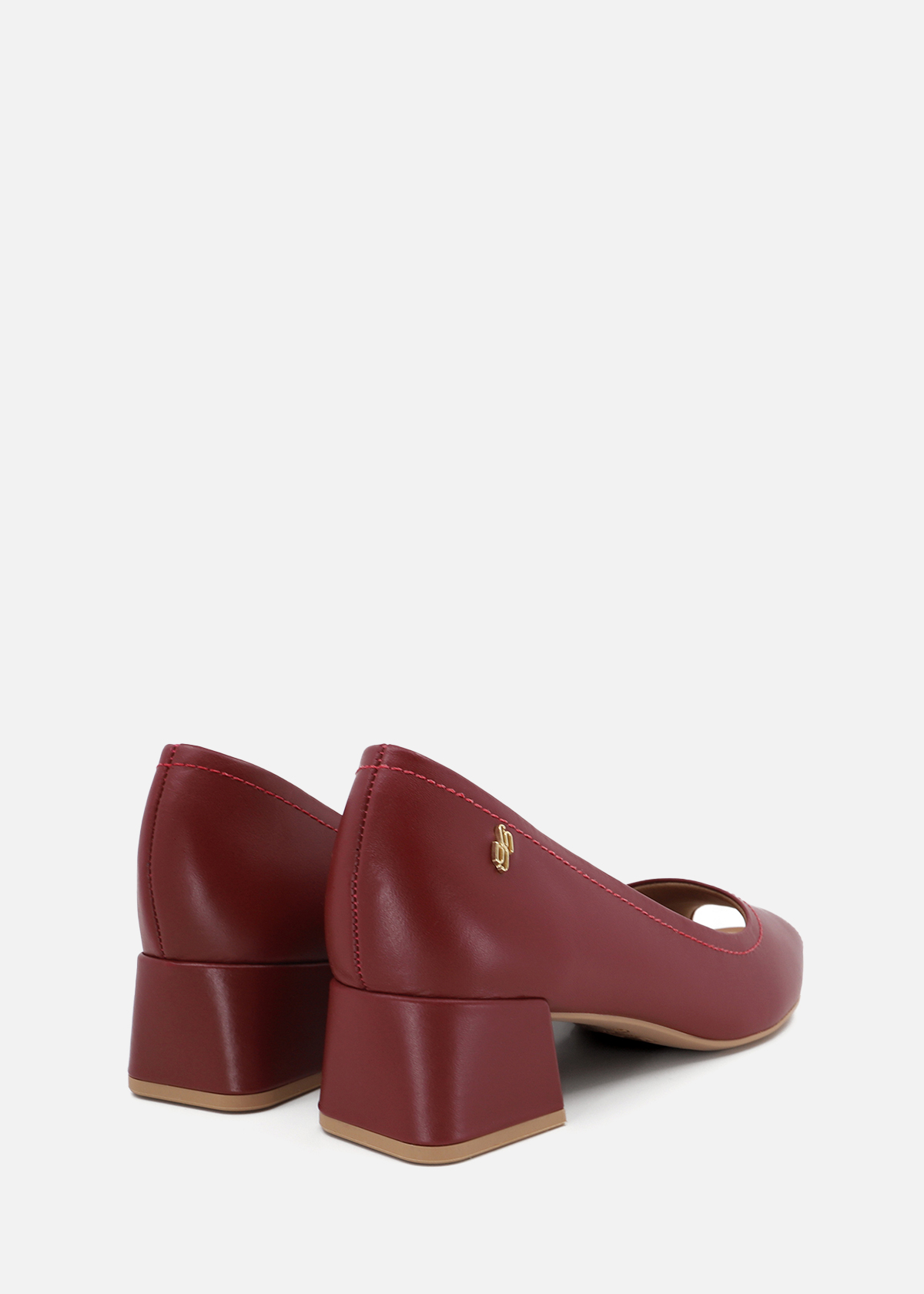 ZAPATOS CASUALES MUJER USAFLEX CUERO GUINDA PUNTA ABIERTA USA AG1613003 - 2