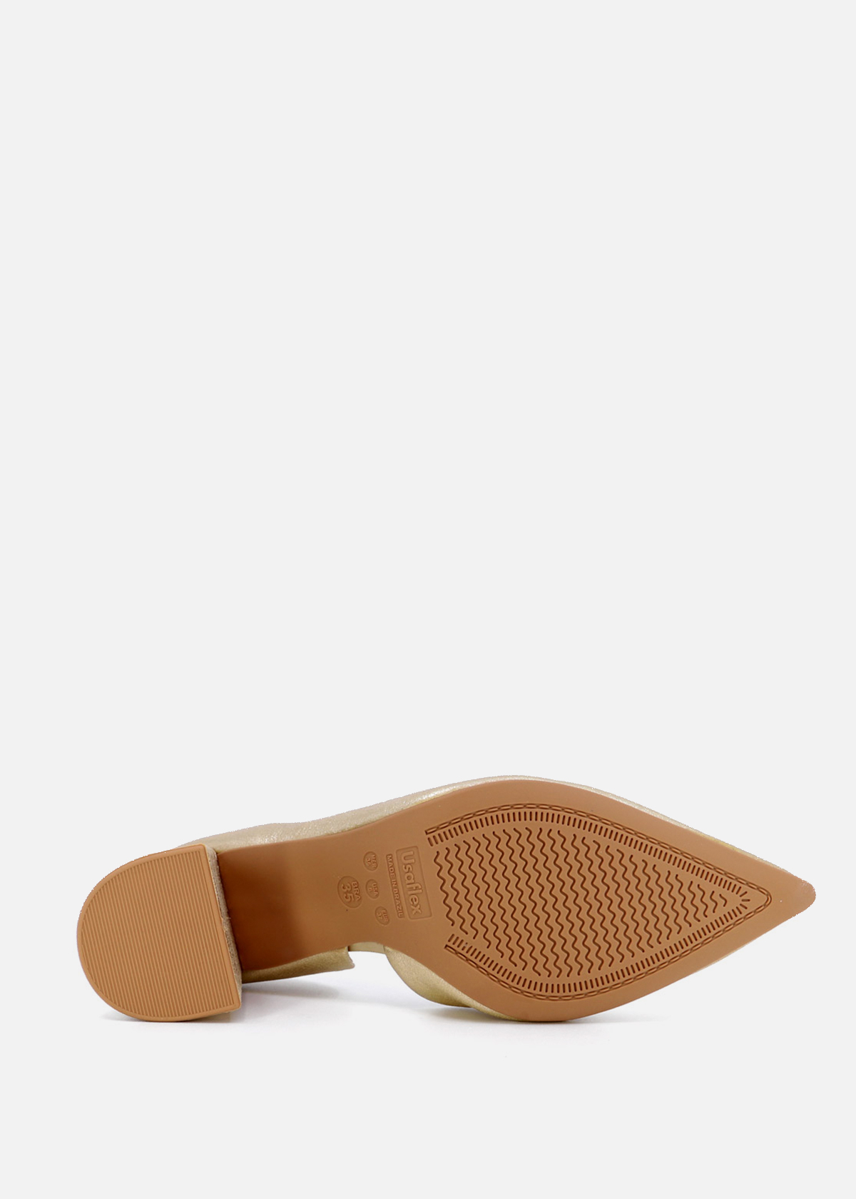 ZAPATOS CASUALES MUJER USAFLEX CUERO DORADO SCARPIN USA AH0508021 - 4