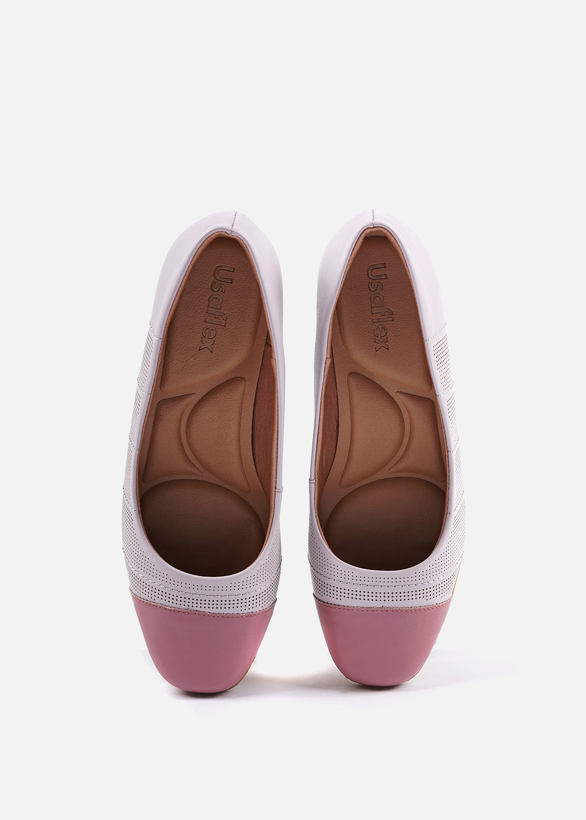 ZAPATOS CASUALES MUJER USAFLEX CUERO LILA SCARPIN USA AC3217006 - 4