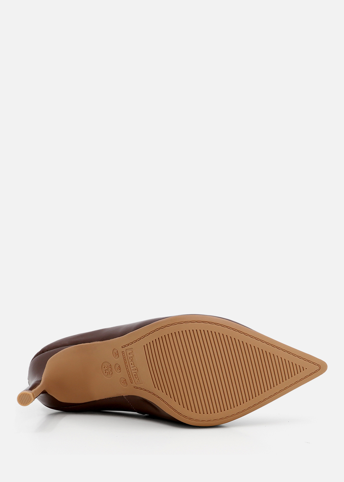 ZAPATOS CASUALES MUJER USAFLEX CUERO MARRÓN SCARPIN CHOCOLATE USA AH1901028 - 4