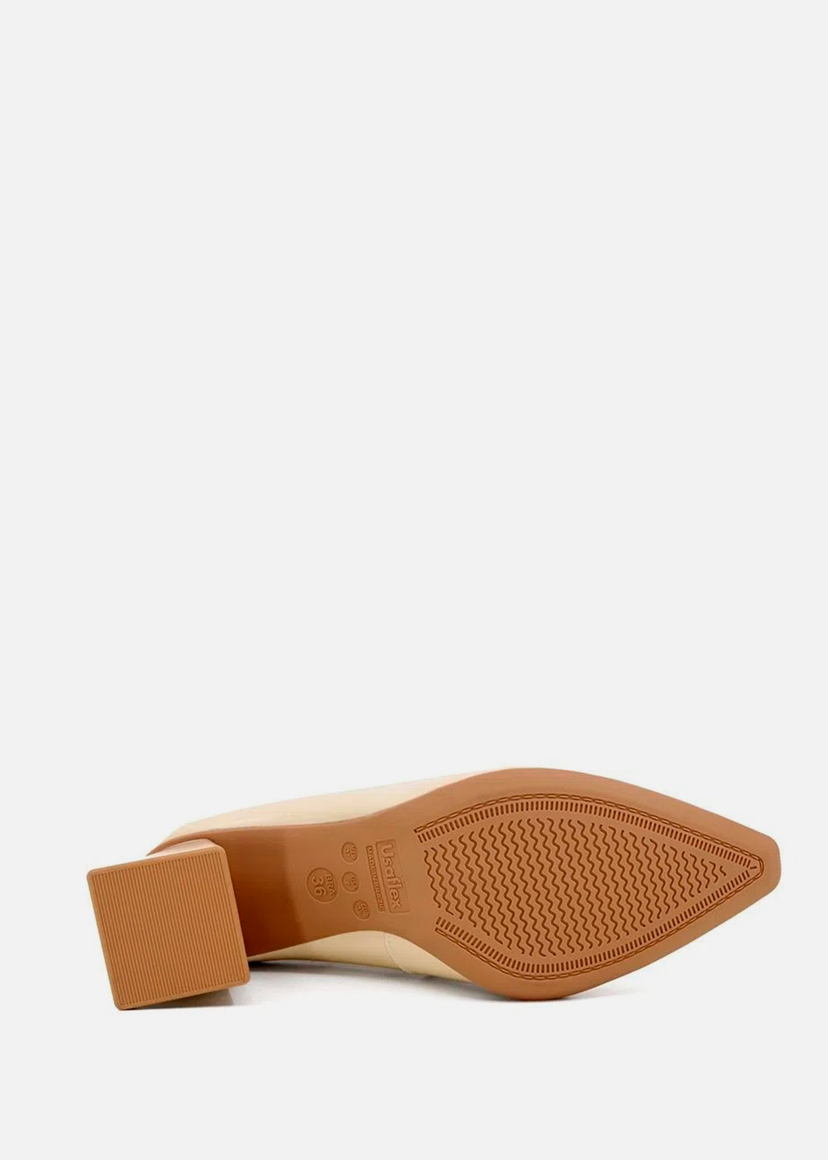 ZAPATOS CASUALES MUJER USAFLEX CUERO VAINILLA SCARPIN USA AI1303010 - 4