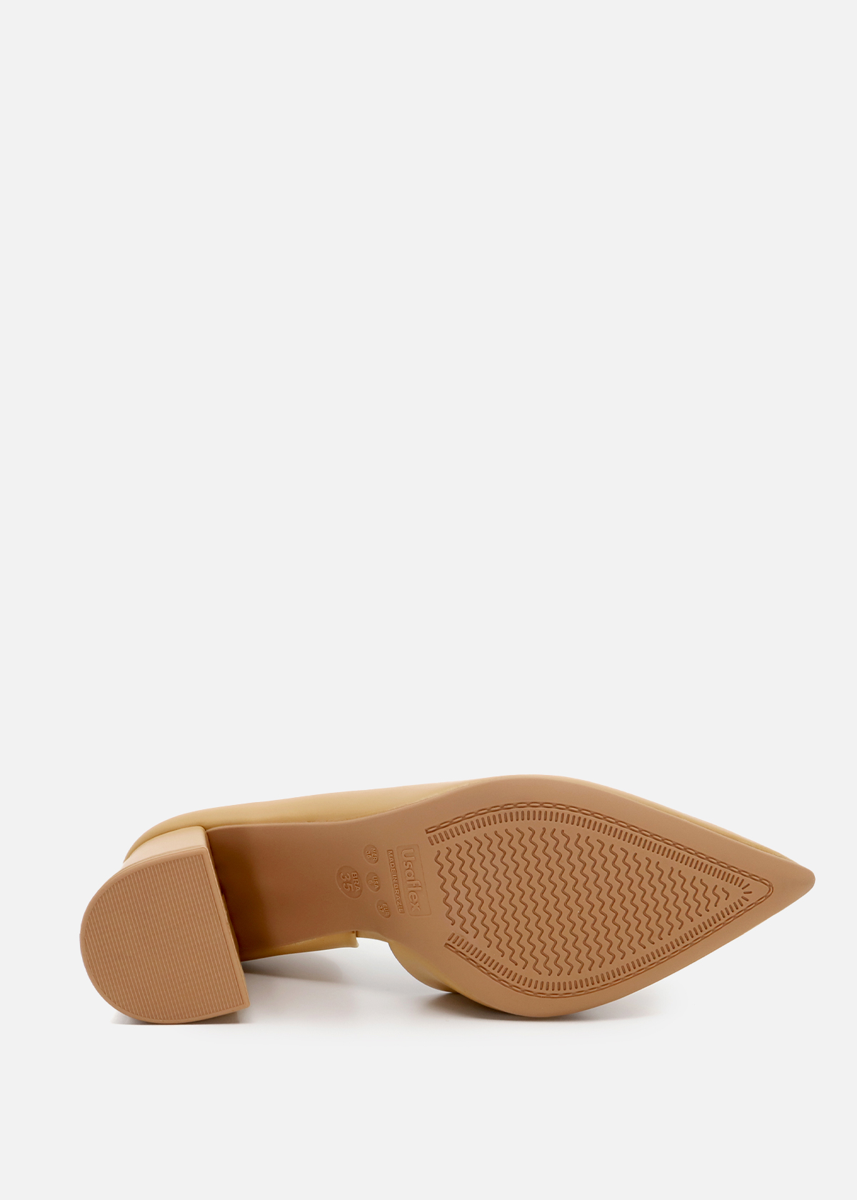 ZAPATOS CASUALES MUJER USAFLEX CUERO ALMENDRA SCARPIN USA AH0508005 - 4