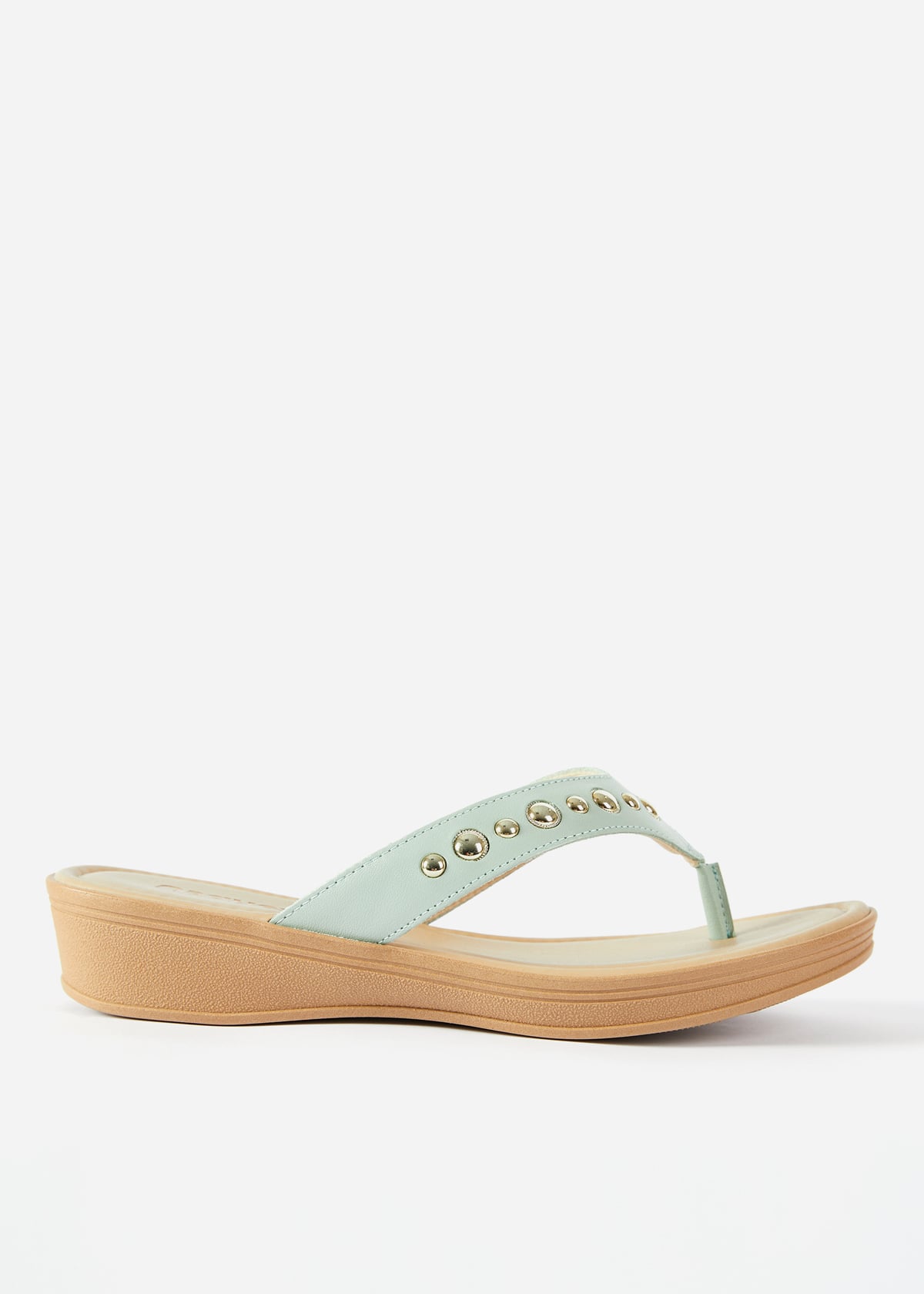 SANDALIAS MUJER USAFLEX CUERO VERDE VERANO SUECO USA VO1274VER - 1
