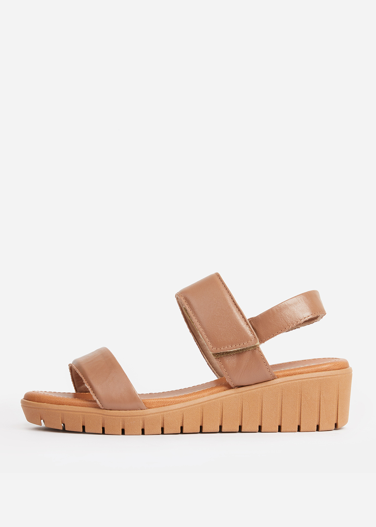 SANDALIAS MUJER USAFLEX CUERO CAMEL PLATAFORMA CON FLEX CLOSE LO USA AE0509CAM - 3
