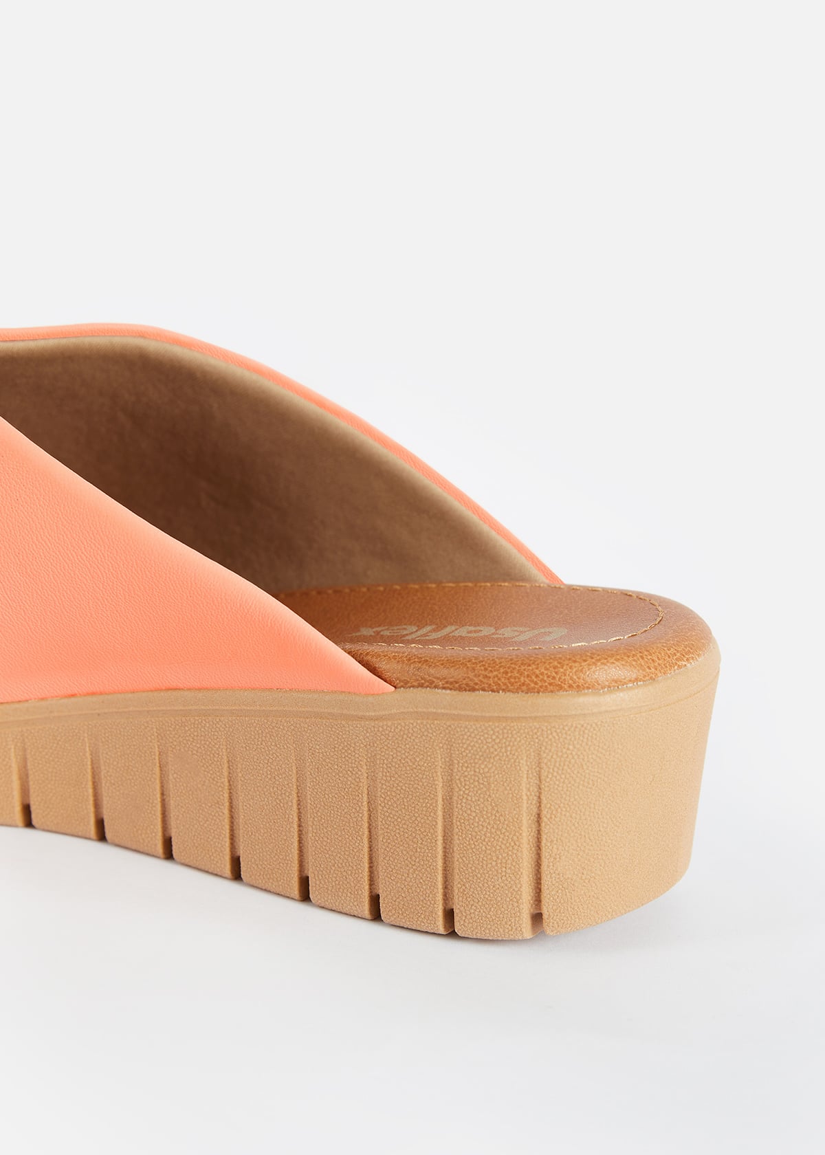 SANDALIAS MUJER USAFLEX CUERO DURAZNO VERANO SUECO PLATAFORMA USA AE0504DUR - 2