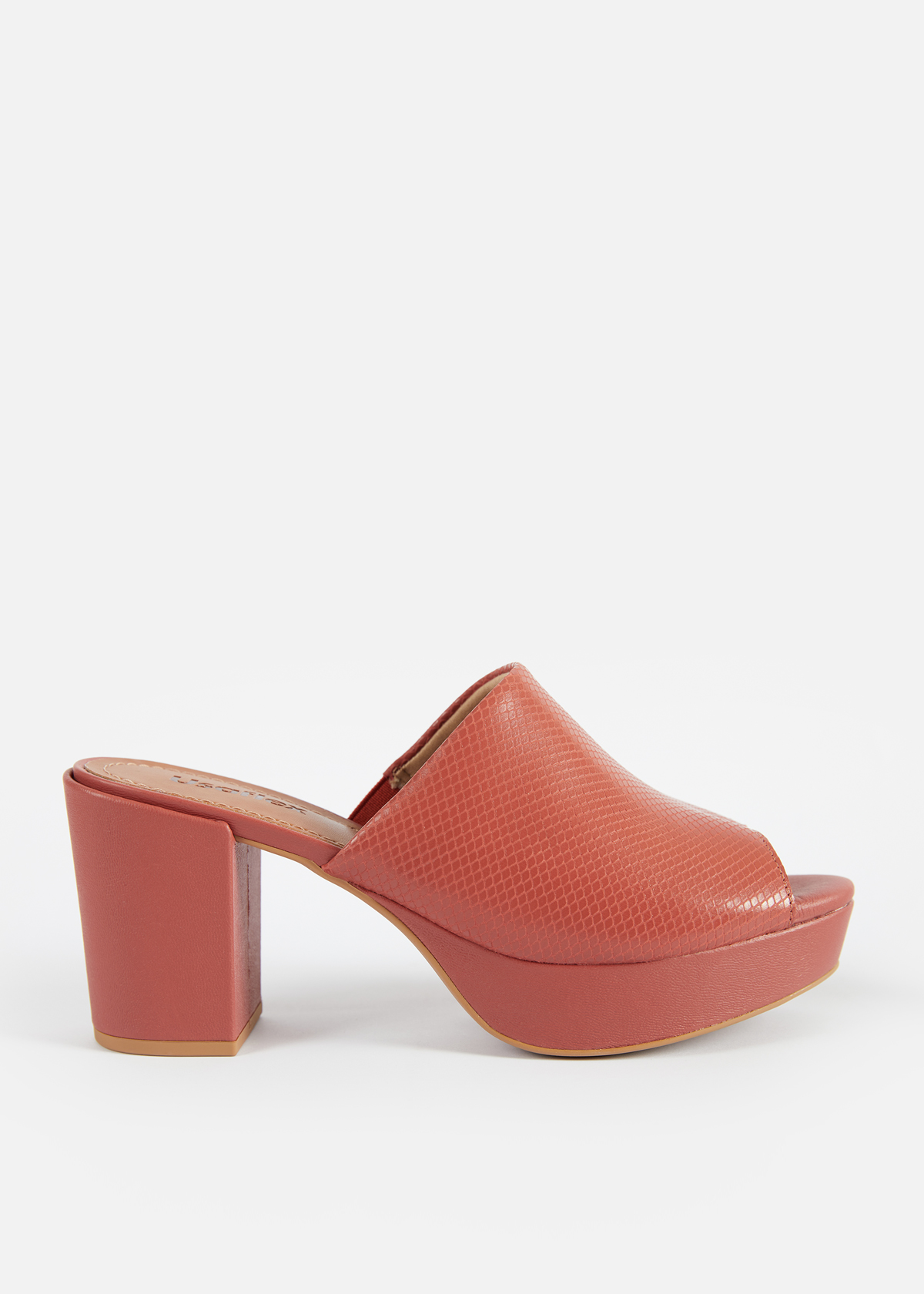 SANDALIAS MUJER USAFLEX CUERO ROJO VERANO TACÓN PLATAFORMA USA AE3403ROJ - 1