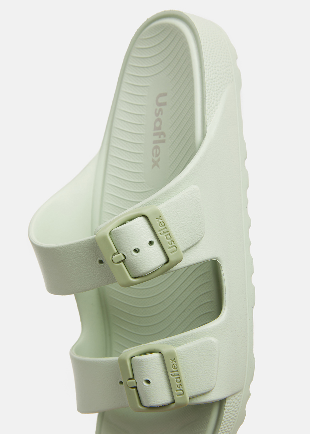 SANDALIAS MUJER USAFLEX VERDE PLATAFORMA INYECTADA Y HEBILLA USA AE5302VER - 5