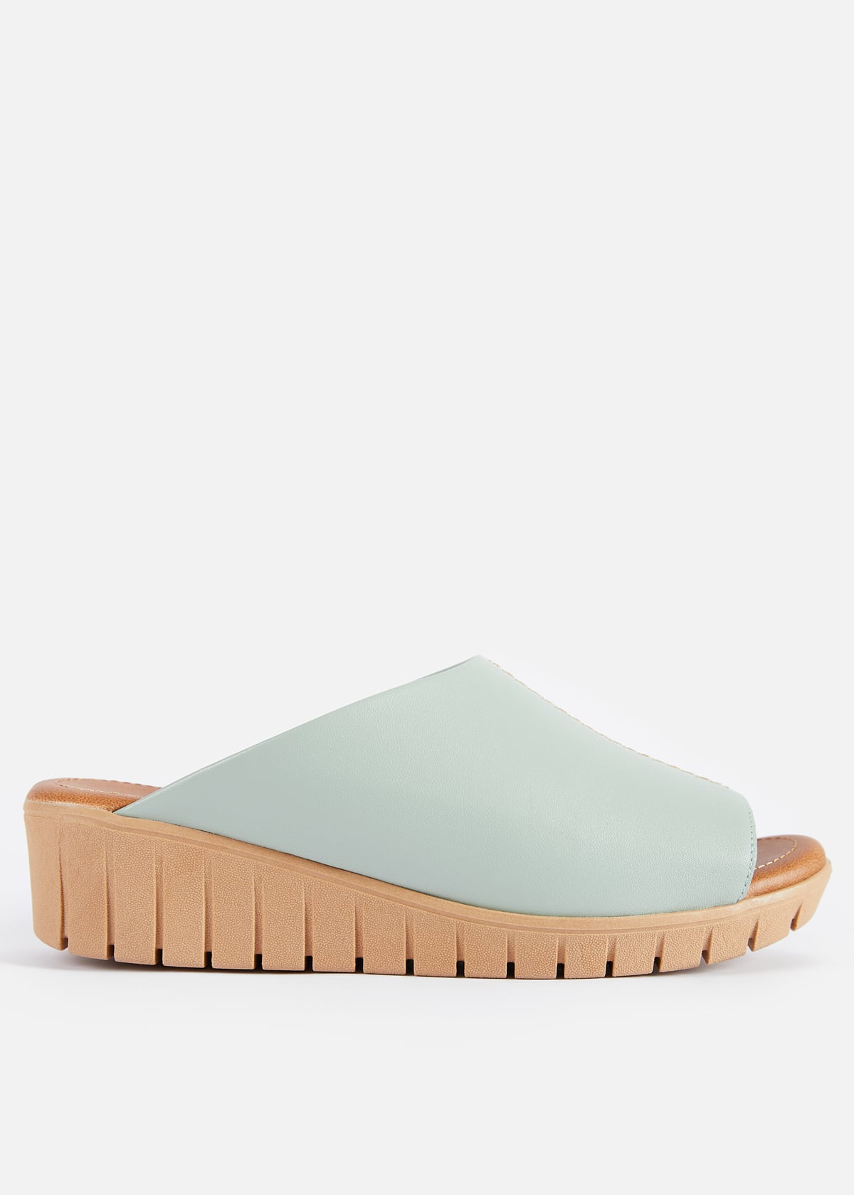 SANDALIAS MUJER USAFLEX CUERO VERDE VERANO SUECO PLATAFORMA USA AE0504VER - 1