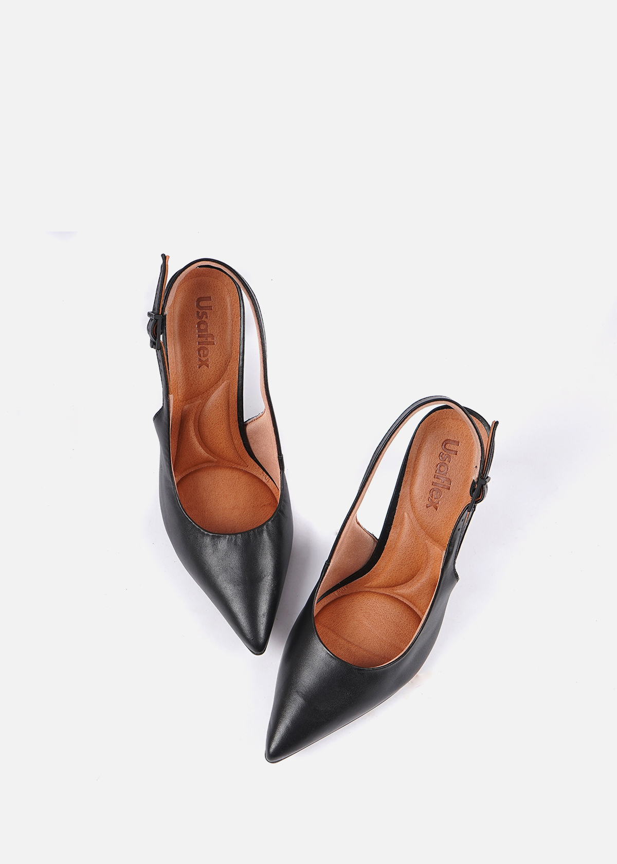 ZAPATOS CASUALES MUJER USAFLEX CUERO NEGRO ABIERTO USA AH1910006 - 4