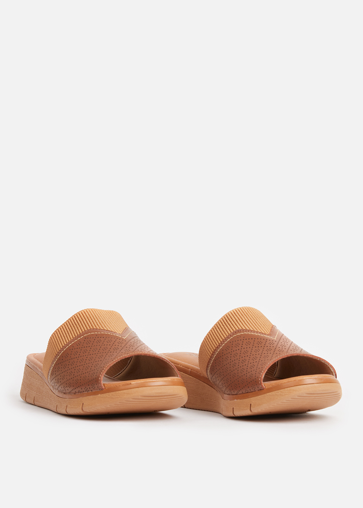 SANDALIAS MUJER USAFLEX CUERO CANELA TACÓN PLATAFORMA CON DETALLES LÁSER USA AD1910CAN - 2
