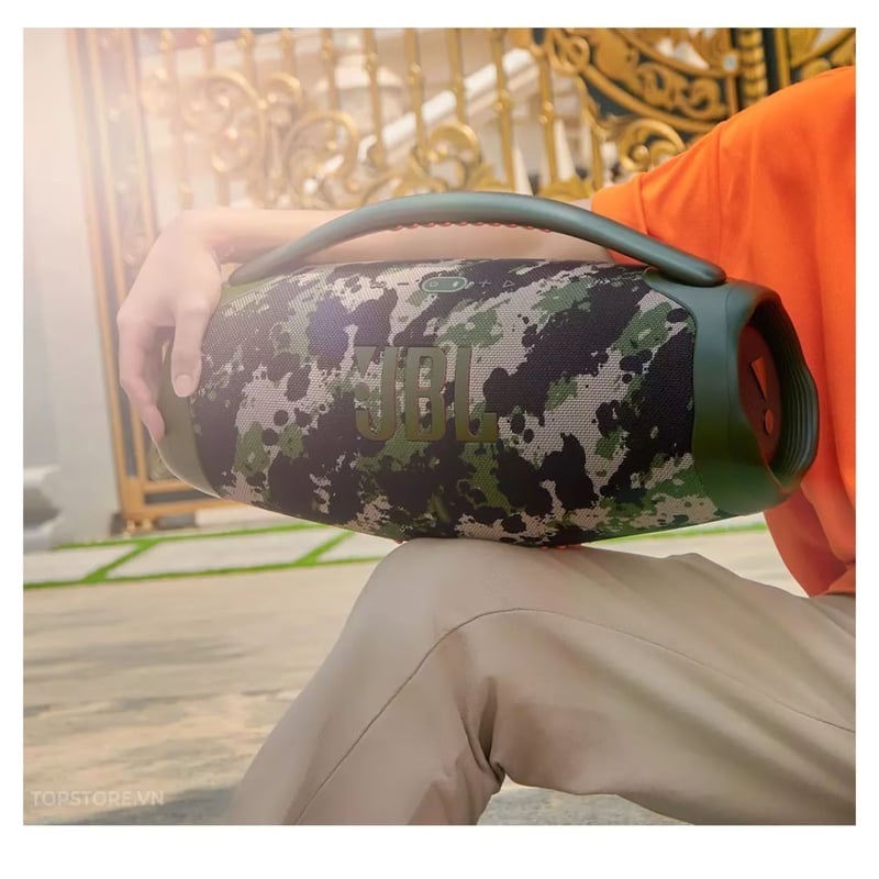 PARLANTE JBL BOOMBOX 3 BLUETOOTH 24H EXTRA BASS CAMUFLADO - 3