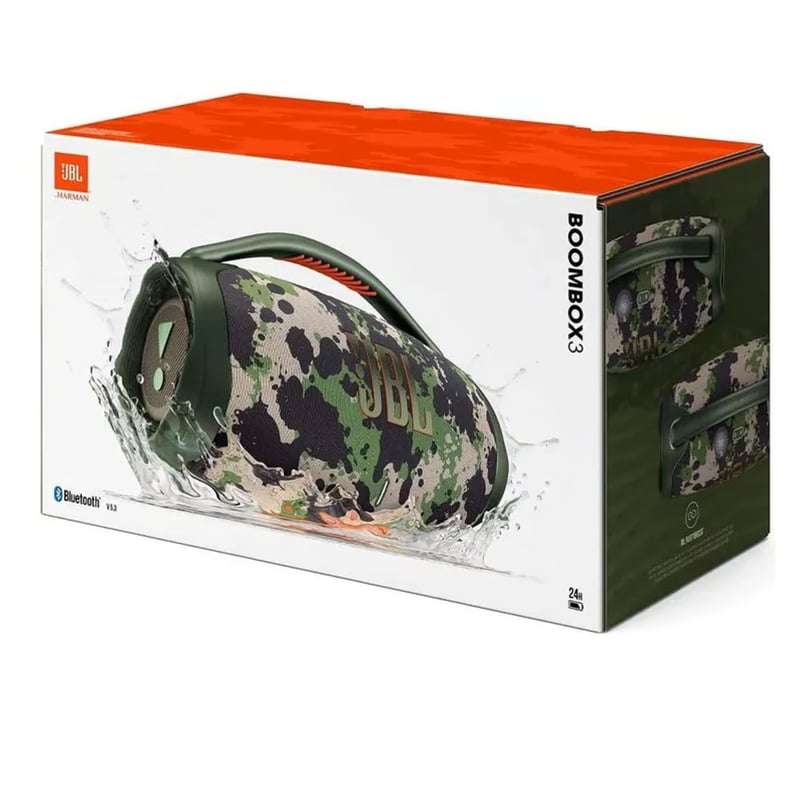 PARLANTE JBL BOOMBOX 3 BLUETOOTH 24H EXTRA BASS CAMUFLADO - 5