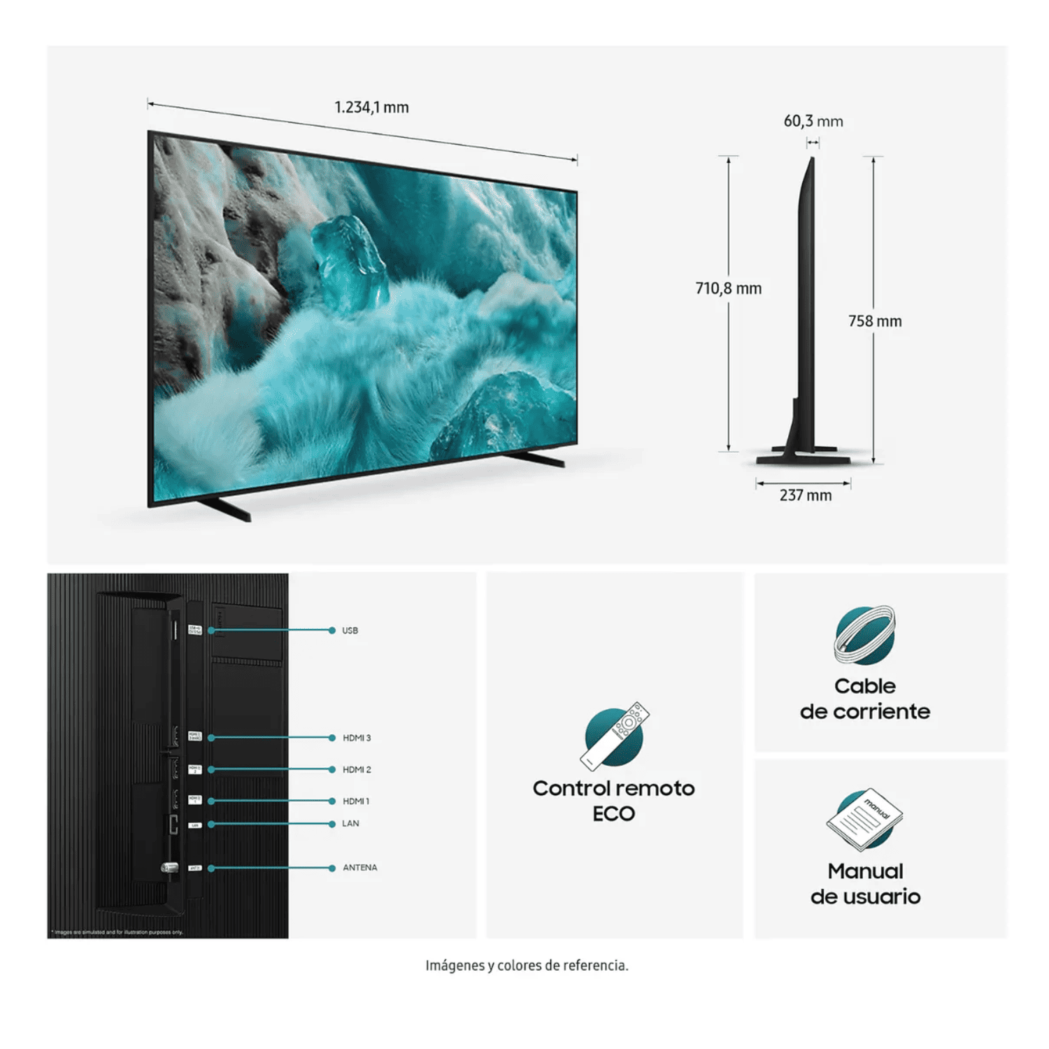 TELEVISOR SAMSUNG 55' 4K UHD QLED QN55Q7FAAGXPE 2025 - 2