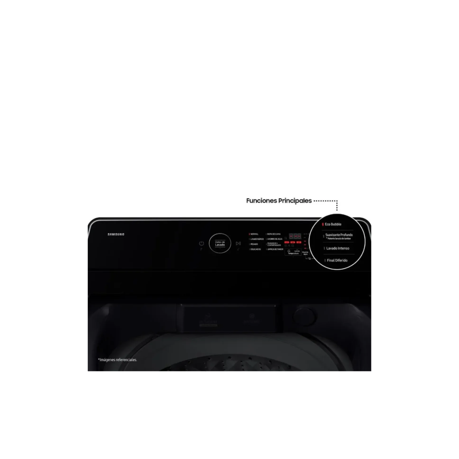 LAVADORA SAMSUNG 19KG ECOBUBBLE WA40F19E7CPE GRIS GRAFITO + PLANCHA IMACO - 3
