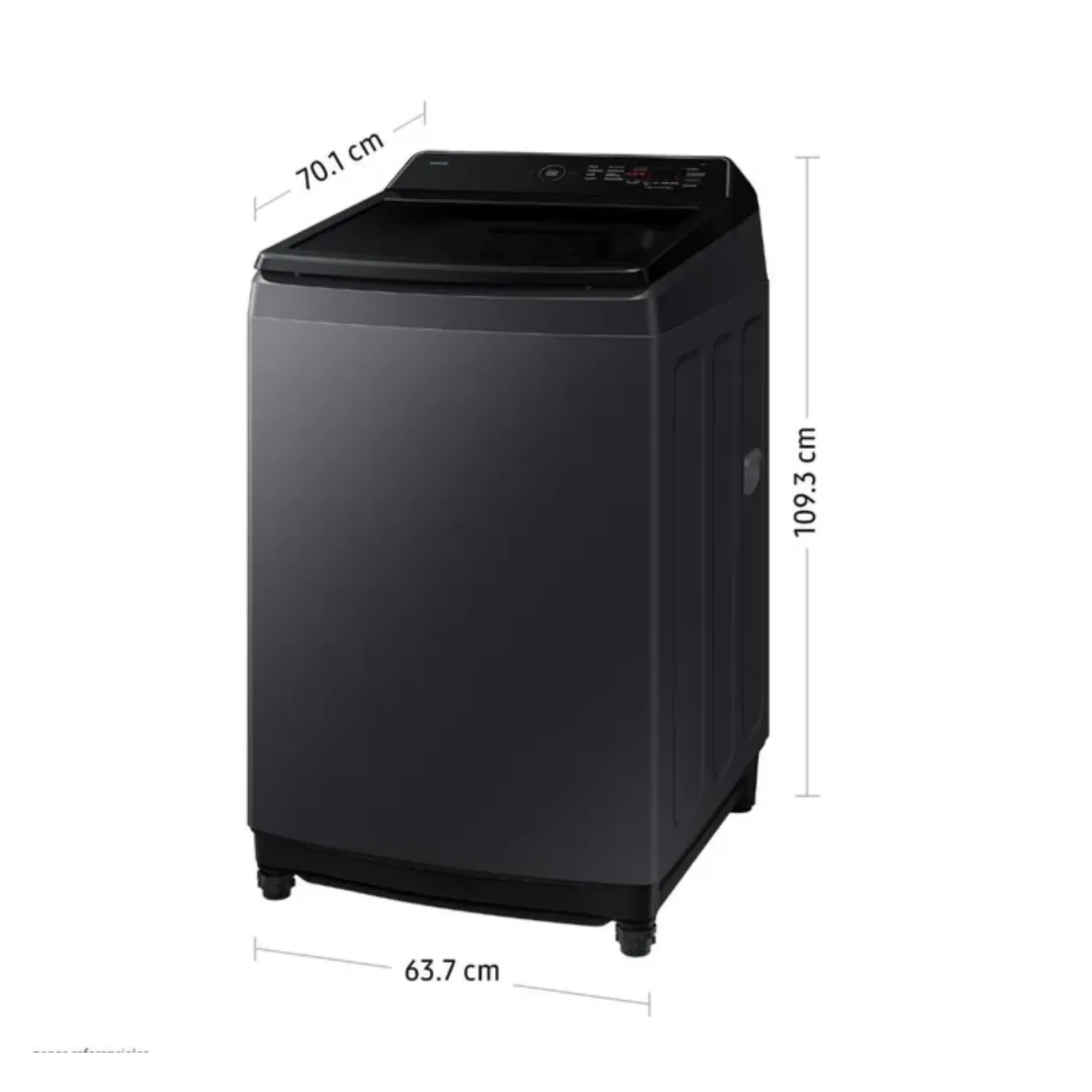 LAVADORA SAMSUNG 19KG ECOBUBBLE WA40F19E7CPE GRIS GRAFITO + VAPORIZADOR DE PRENDAS OSTER - 2