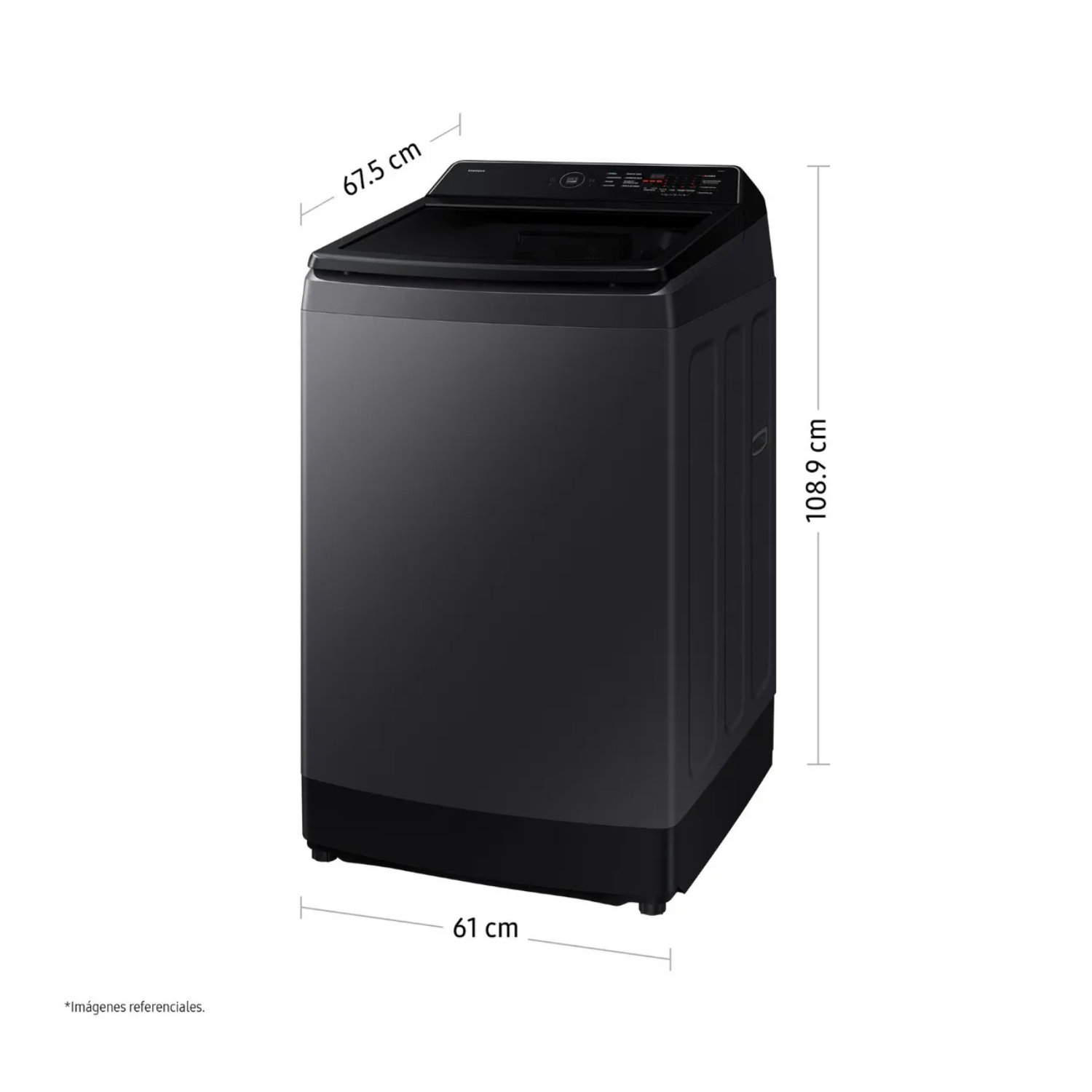 LAVADORA SAMSUNG 15KG WA40F15E4CPE ECOBUBBLE GRIS GRAFITO + VAPORIZADOR DE PRENDAS OSTER - 2