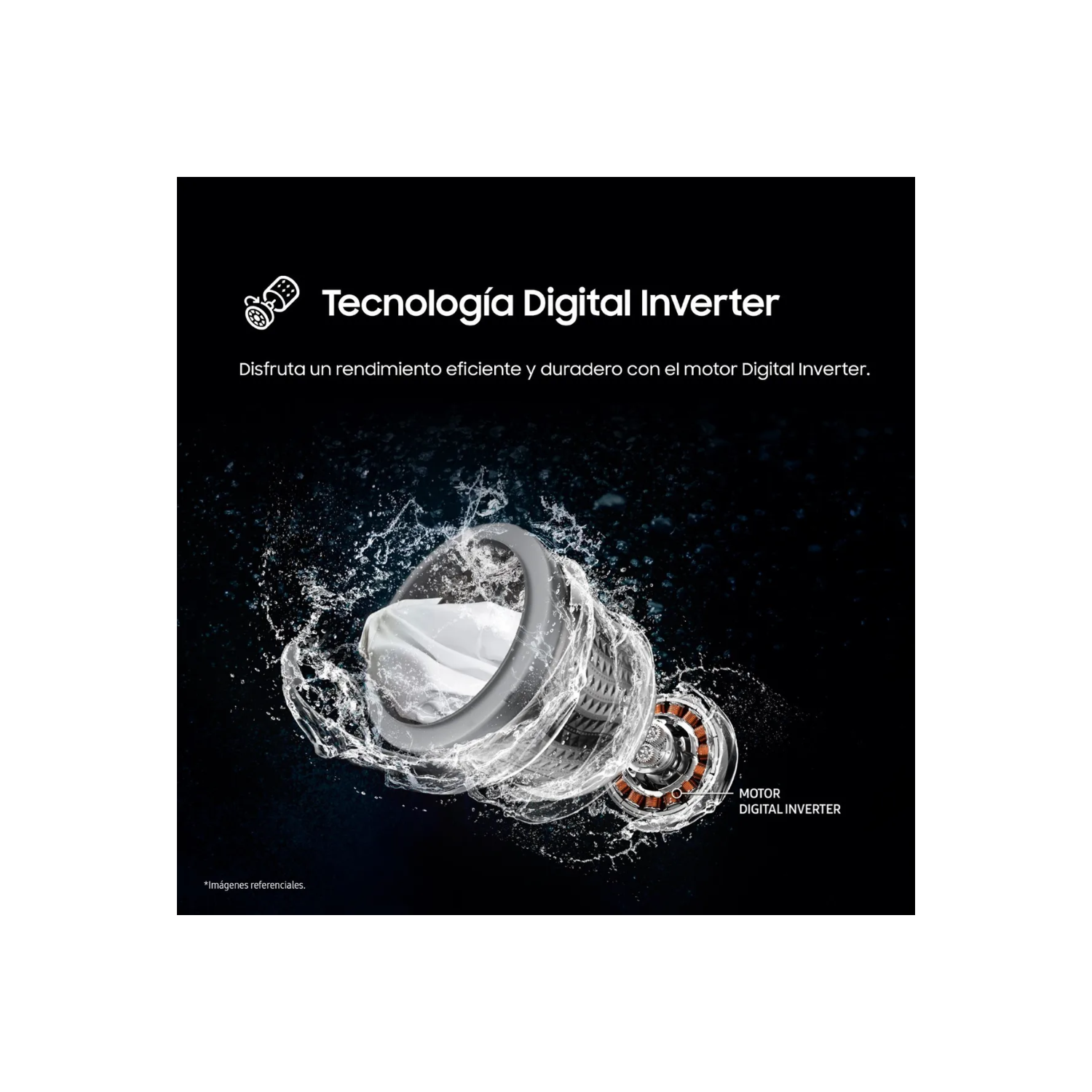 LAVADORA SAMSUNG 15KG WA40F15E4CPE ECOBUBBLE GRIS GRAFITO + PLANCHA OSTER - 8