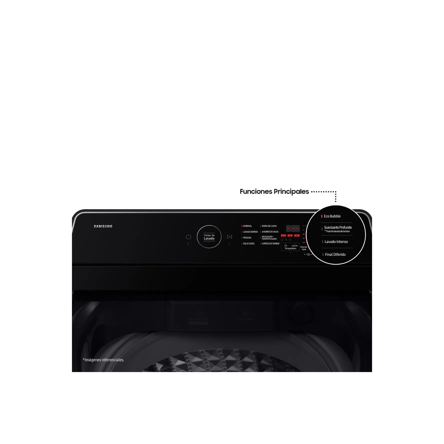 LAVADORA SAMSUNG 15KG WA40F15E4CPE ECOBUBBLE GRIS GRAFITO + PLANCHA IMACO - 4