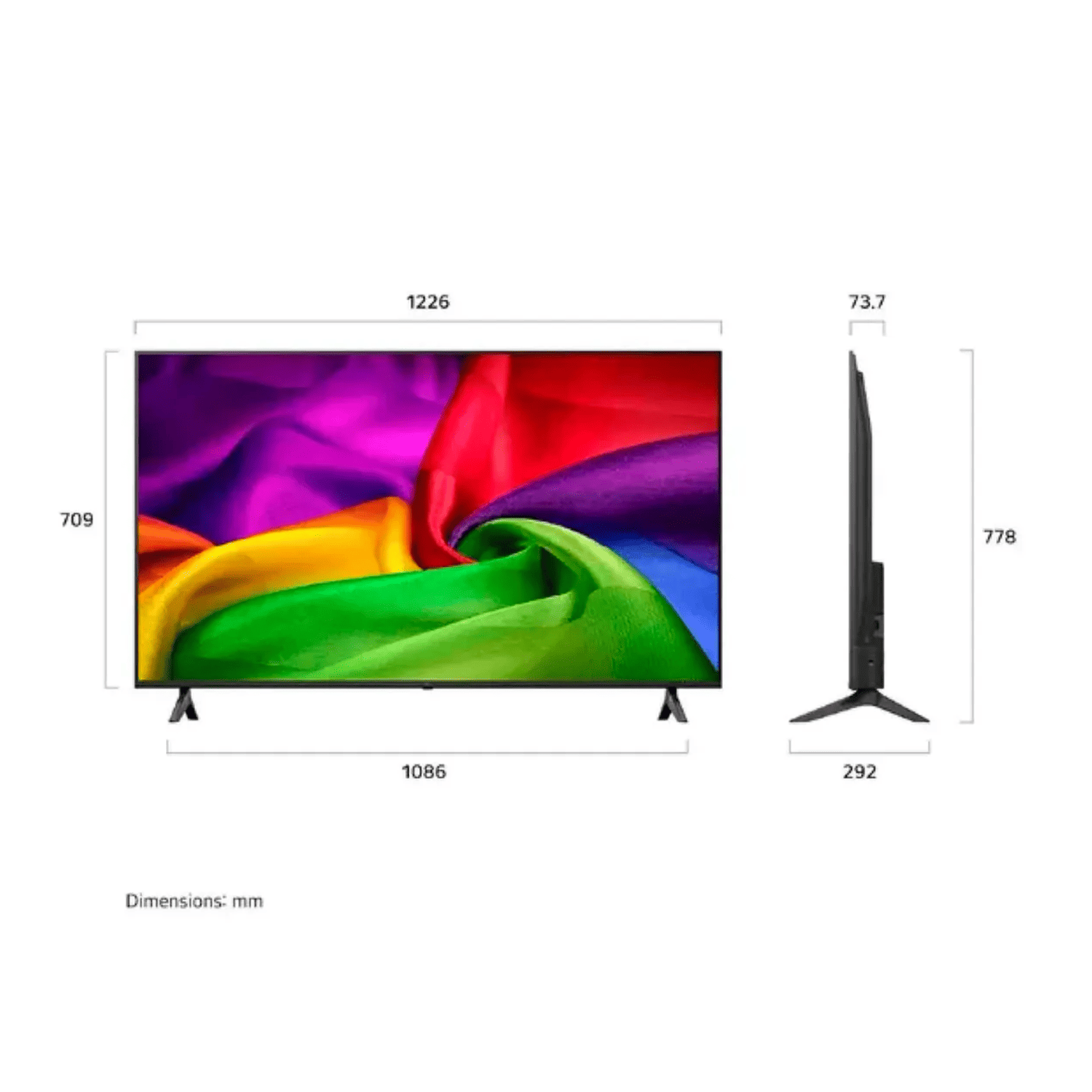 TELEVISOR LG 65' NANO 4K UHD AI SMART TV 2026 65NU800BPSBQ + RACK - 2