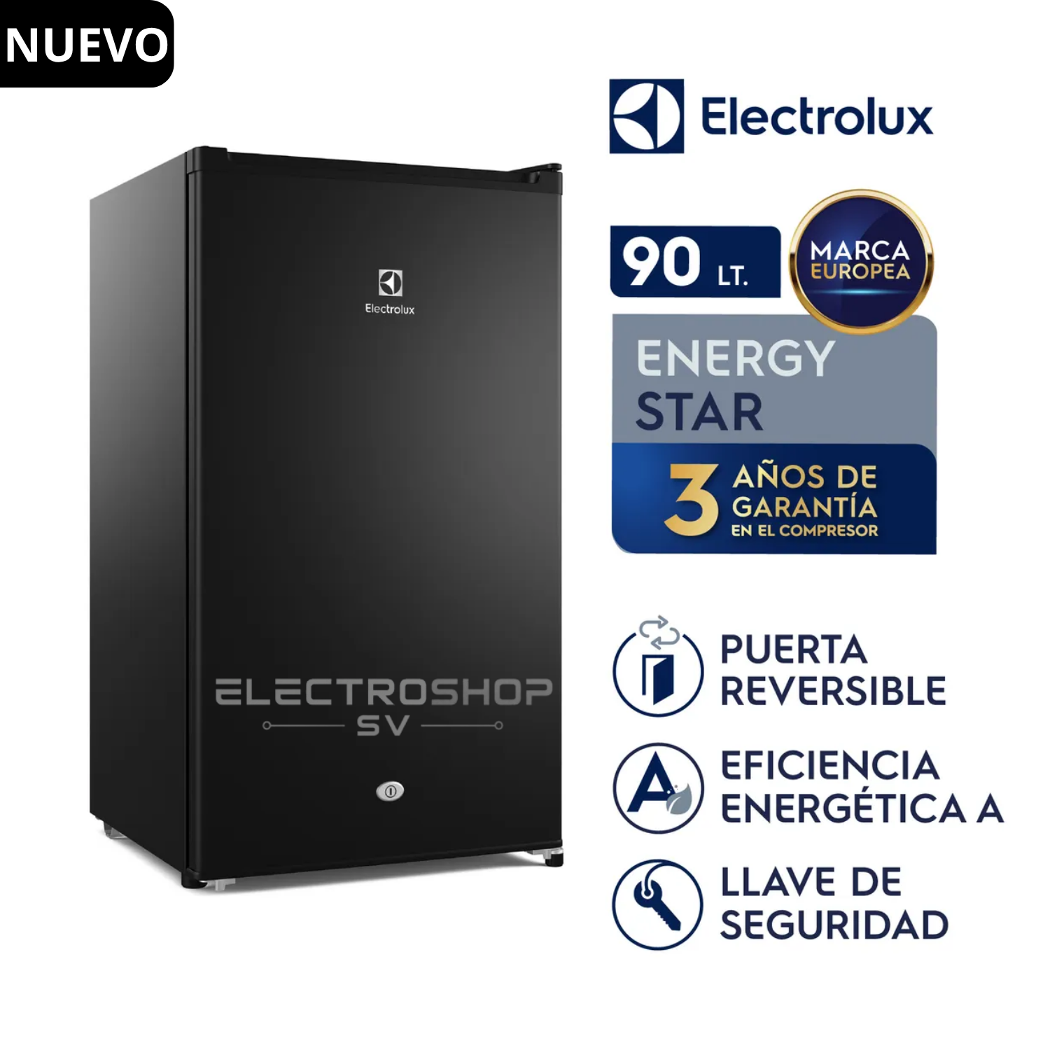 FRIGOBAR ELECTROLUX 90L PREMIUM BLACK ERD090G2HWB - 1