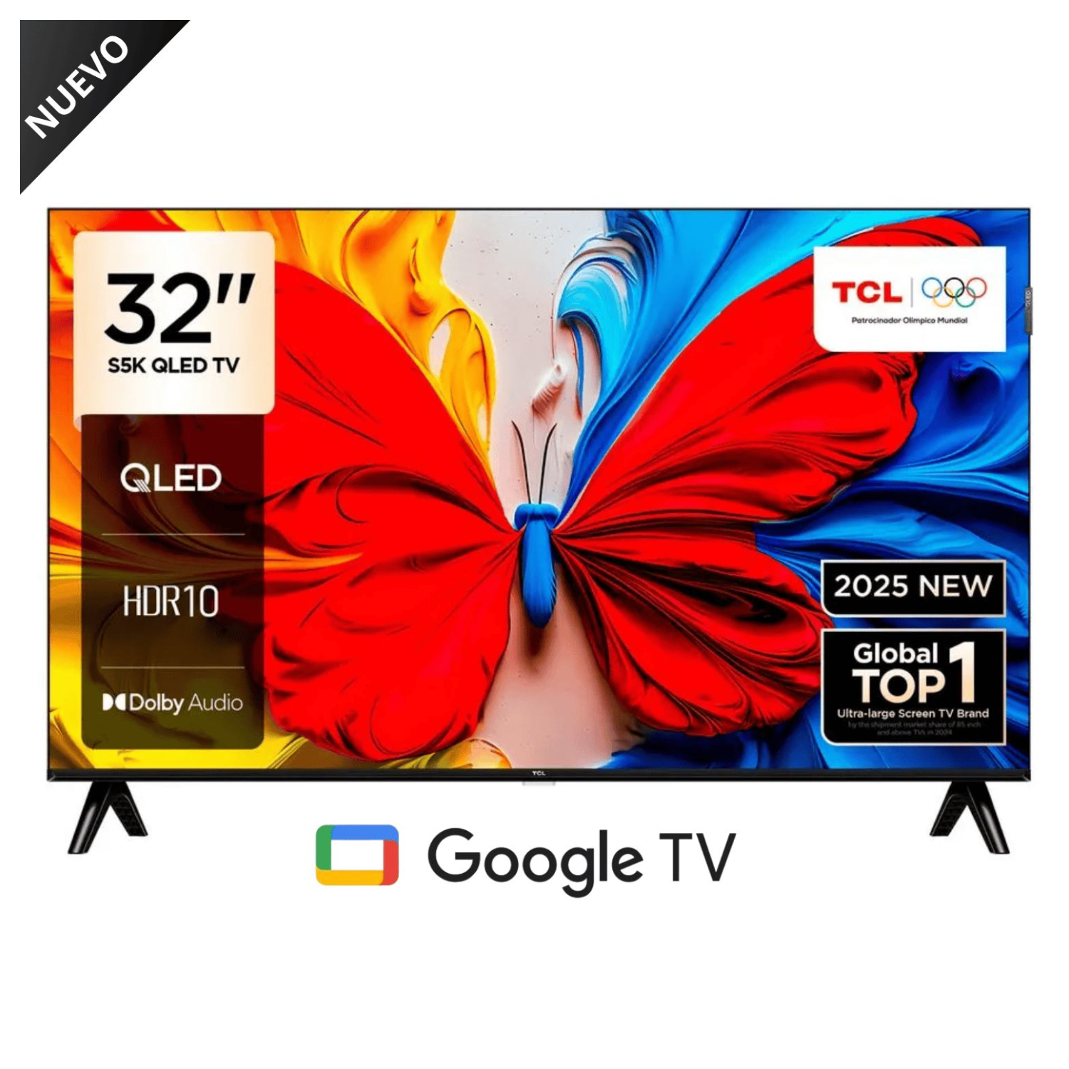 TELEVISOR TCL QLED 32 FHD GOOGLE TV 32S5K - 1