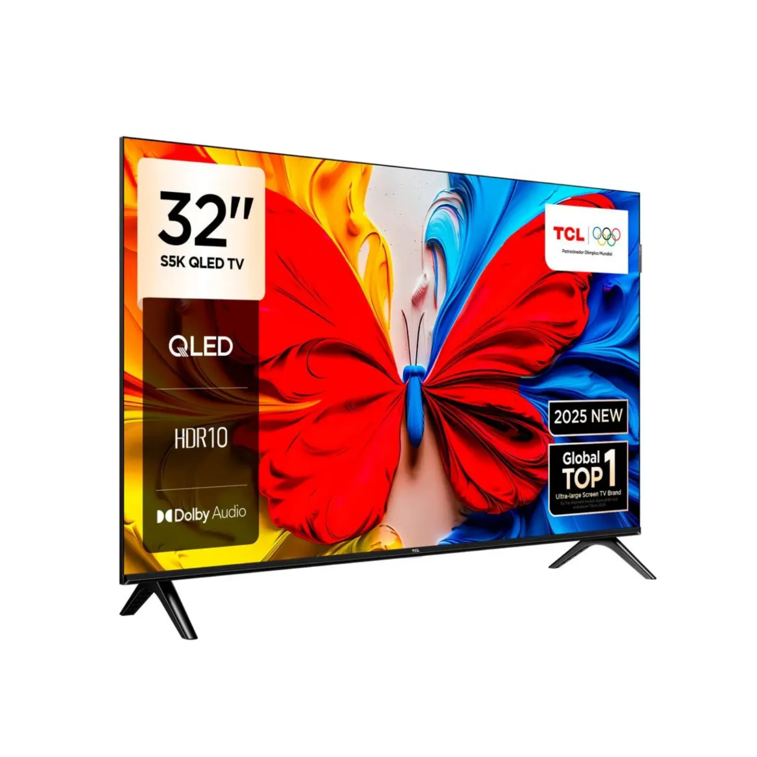 TELEVISOR TCL QLED 32 FHD GOOGLE TV 32S5K + RACK + ANTENA - 2
