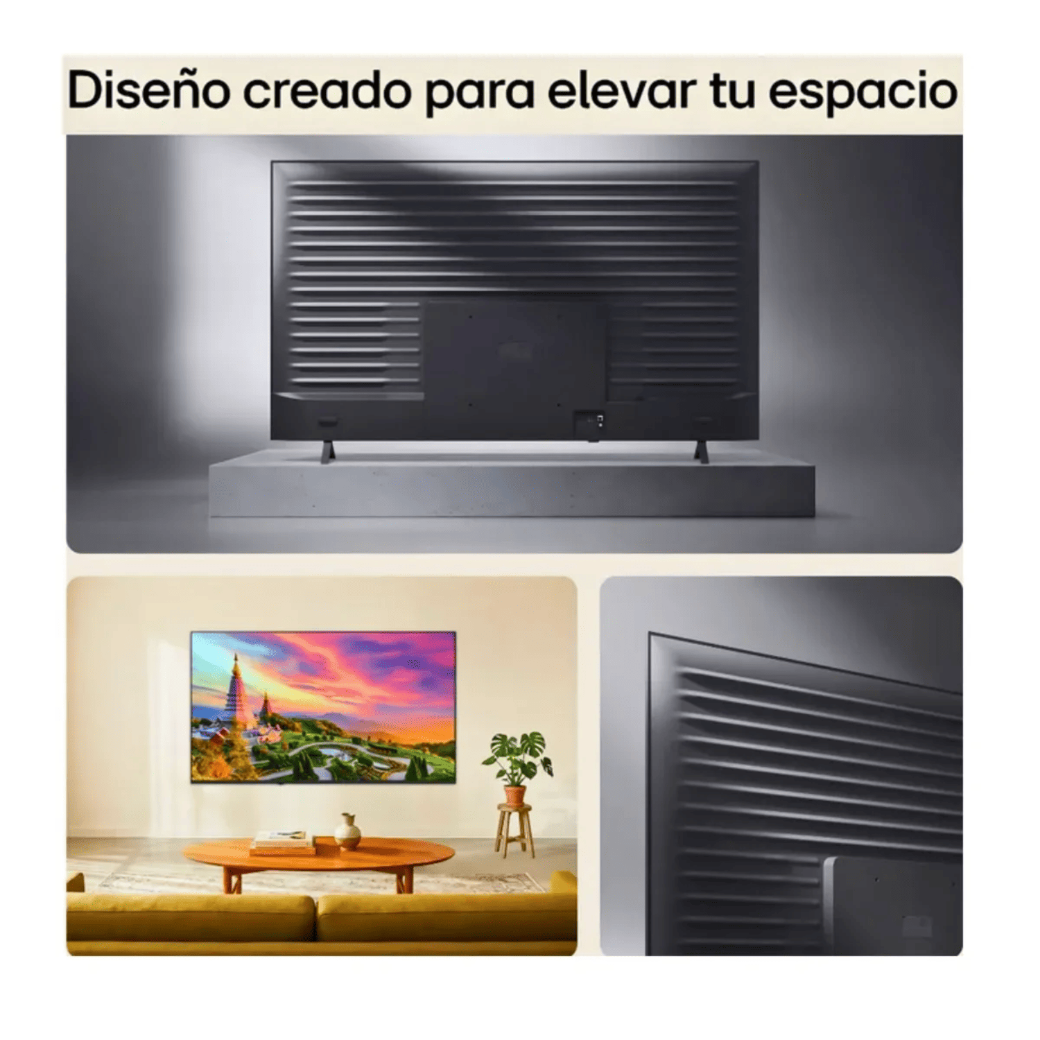 TELEVISOR 75 4K UHD QNED MINILED NEGRO LG 75QNED65BSA 2026 + RACK - 8