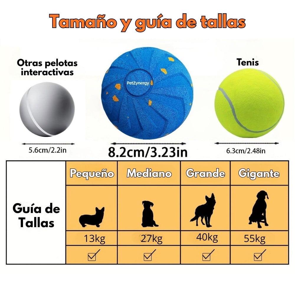 PELOTA INTERACTIVA PARA PERROS SUPER RESISTENTE DE ETPU - 4
