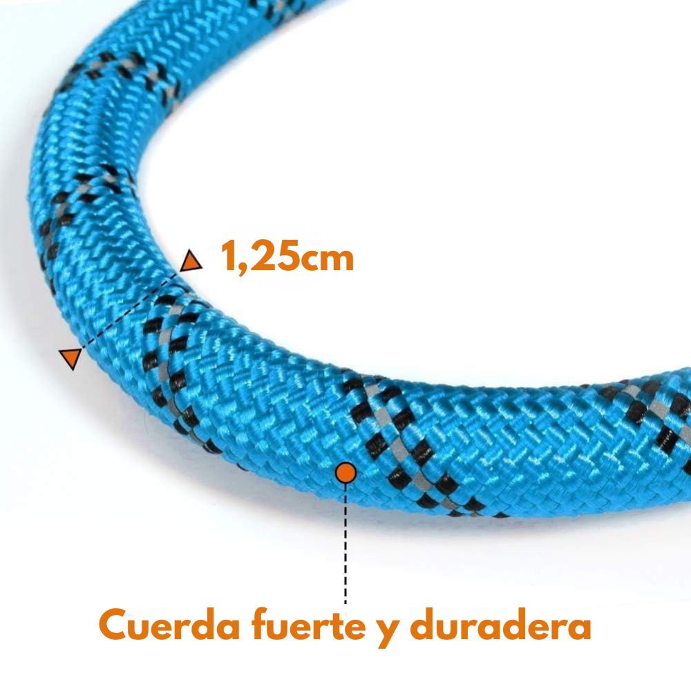 CORREA PARA PERRO REFLECTANTE CON ASA ACOLCHADA METRO CINCUENTA DE LARGO - 3
