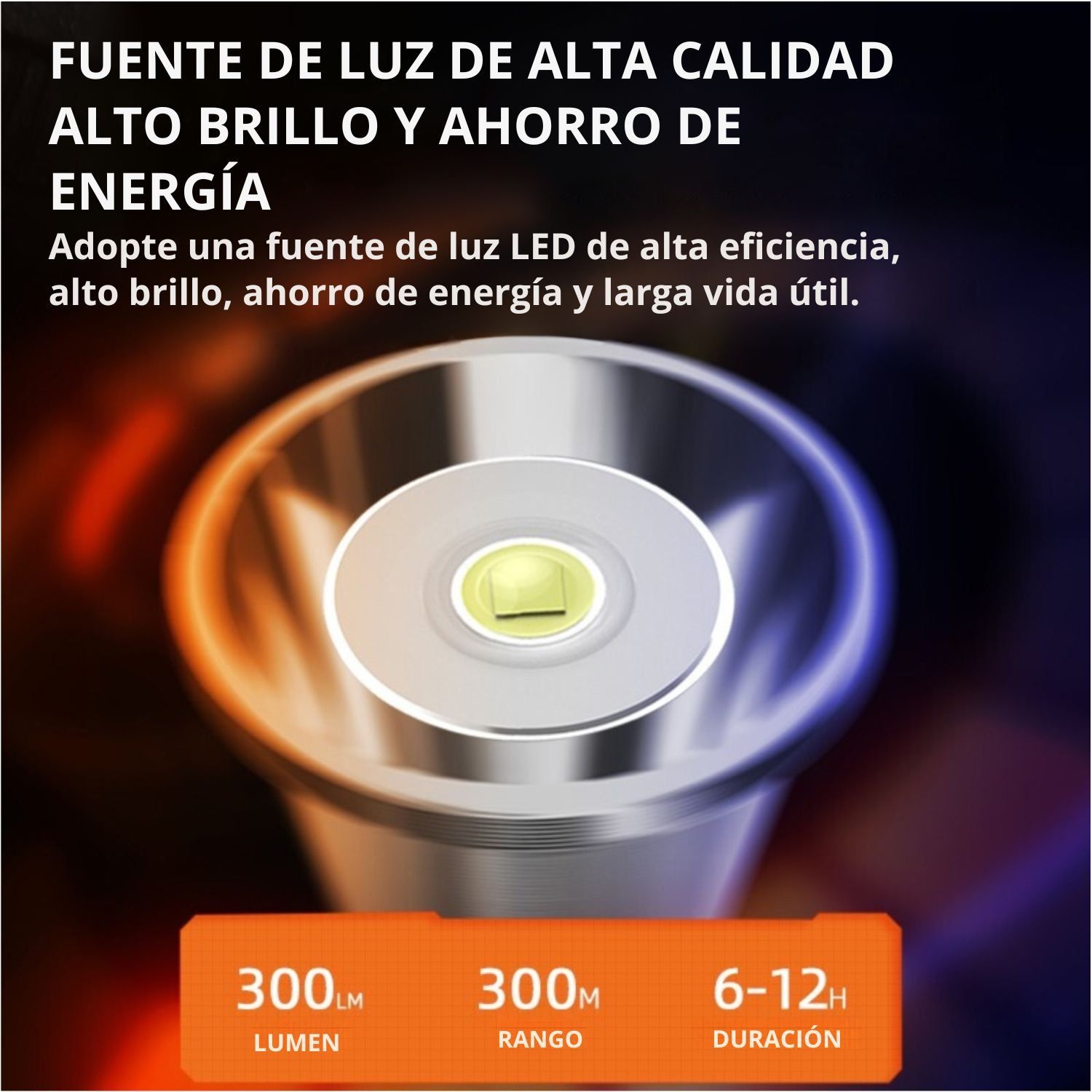 LINTERNA PROFESIONAL HL20 A PRUEBA DE EXPLOSIONES CON 5 MODOS DE LUZ, IP66, LUZ DE EMERGENCIA ROJA Y BATERÍA RECARGABLE - 3