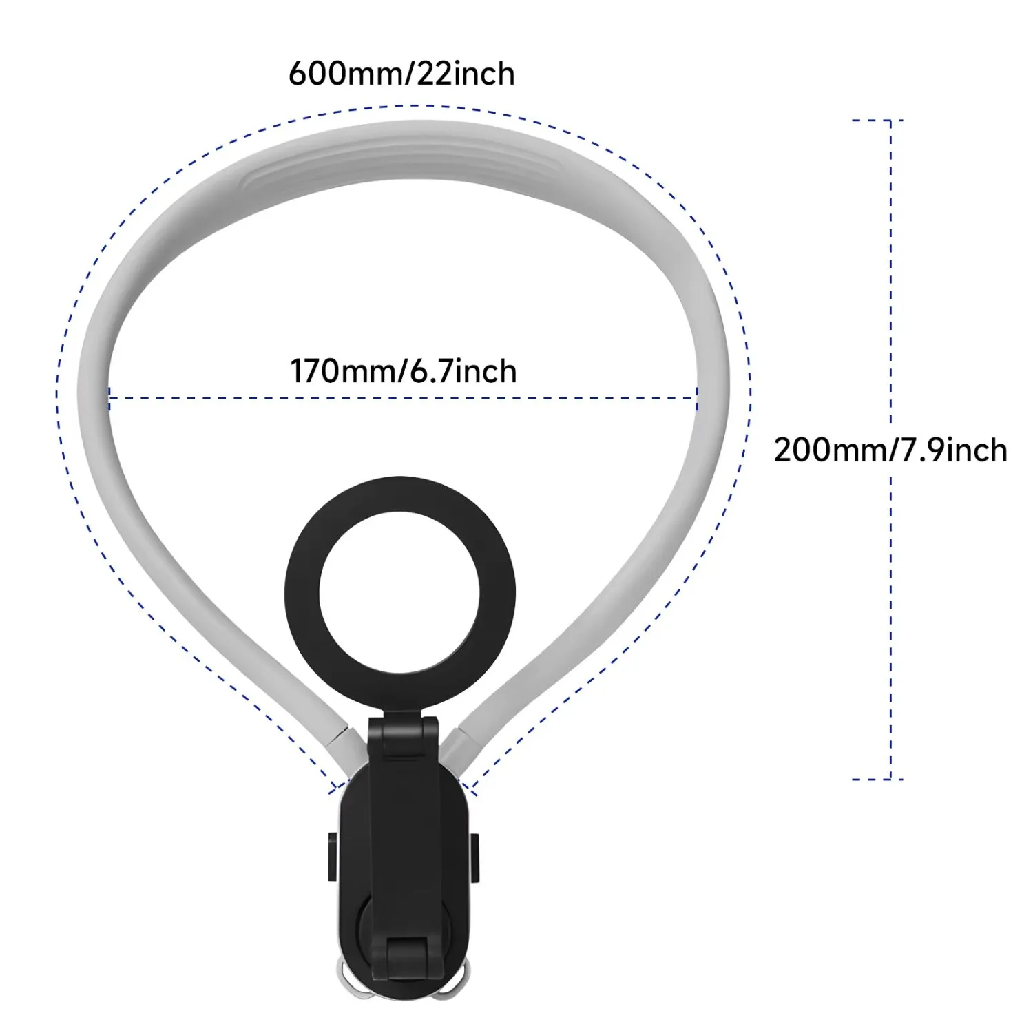 SOPORTE MAGNÉTICO DE CUELLO TASHINE PARA GOPRO, IPHONE Y ANDROID, IDEAL PARA GRABAR EN PRIMERA PERSONA Y DEPORTES EXTREMOS - 7