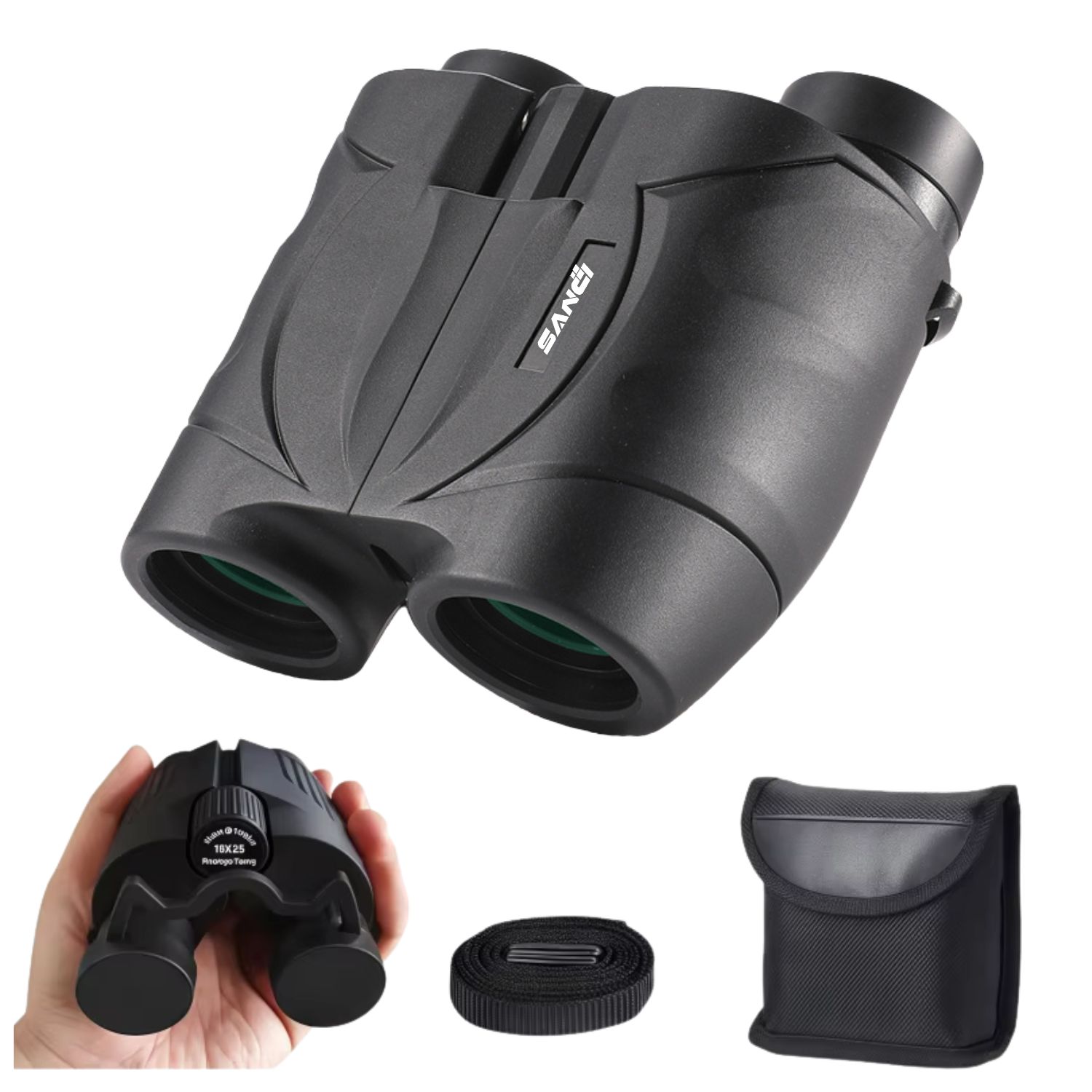BINOCULARES COMPACTOS 8X30 LARGO ALCANCE 1000M ALTA DEFINICIÓN PROFESIONALES PARA VIAJES NATURALEZA Y EVENTOS - 1