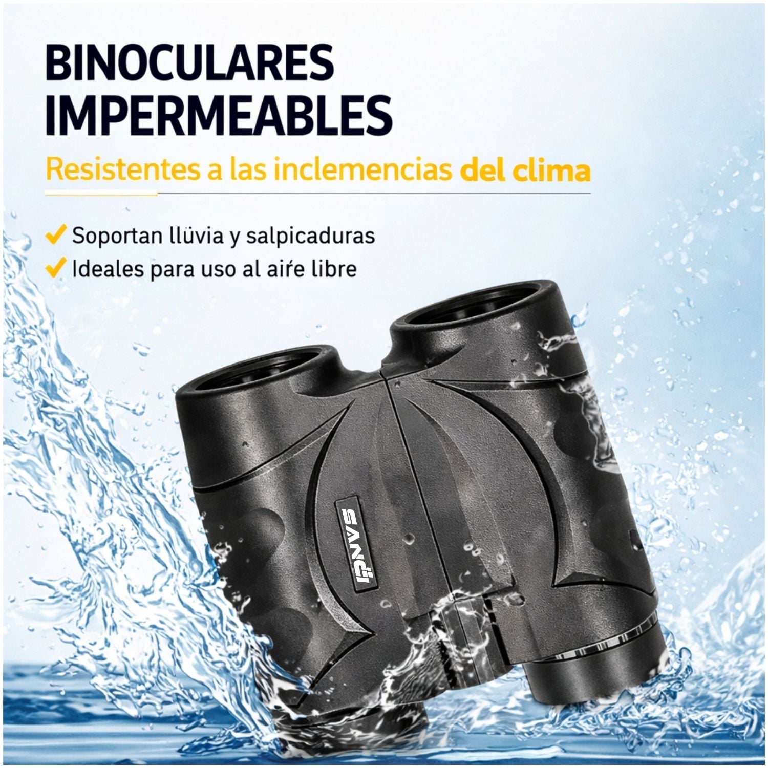 BINOCULARES COMPACTOS 8X30 LARGO ALCANCE 1000M ALTA DEFINICIÓN PROFESIONALES PARA VIAJES NATURALEZA Y EVENTOS - 8