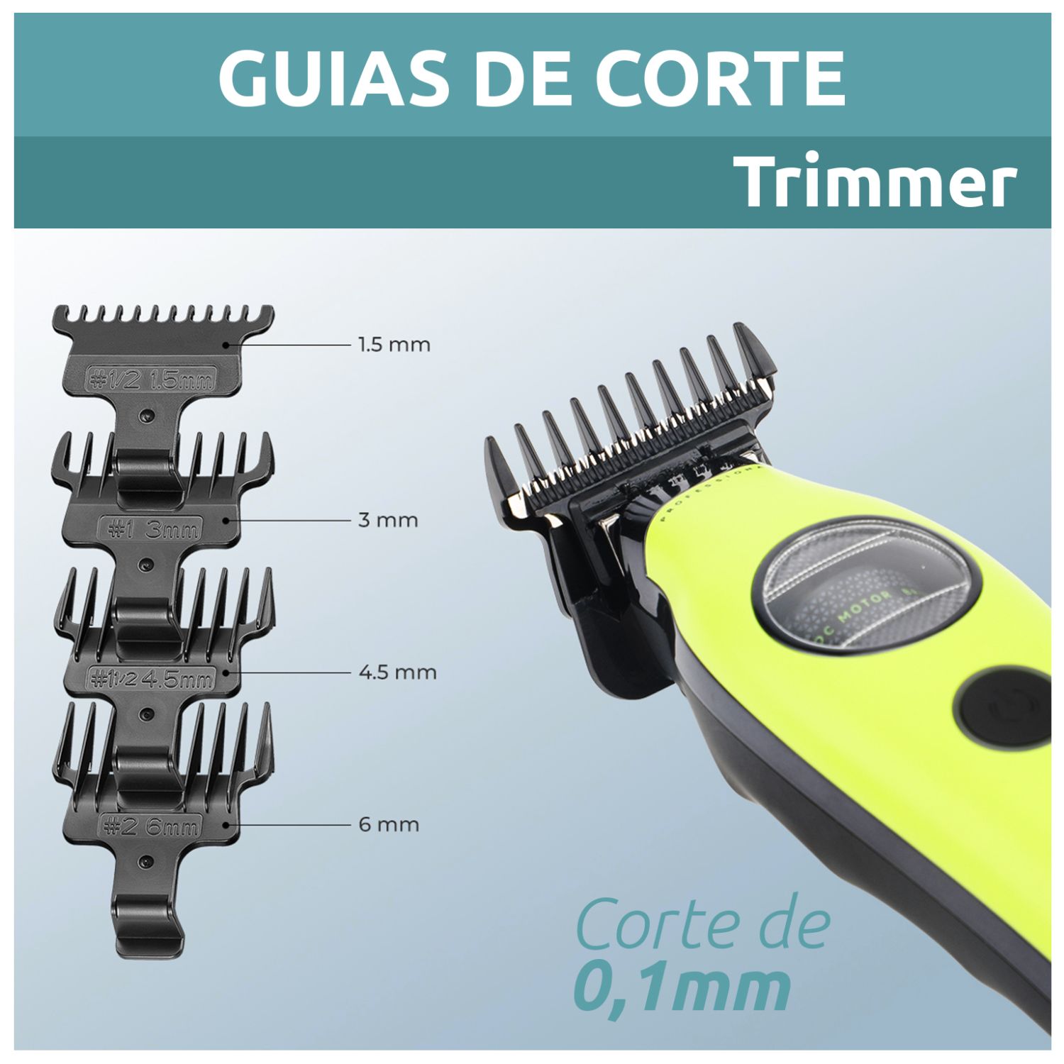 CORTADORA PELO PATILLERA VGR V-880T PROFESIONAL BLDC 7200RPM RECARGABLE - 7