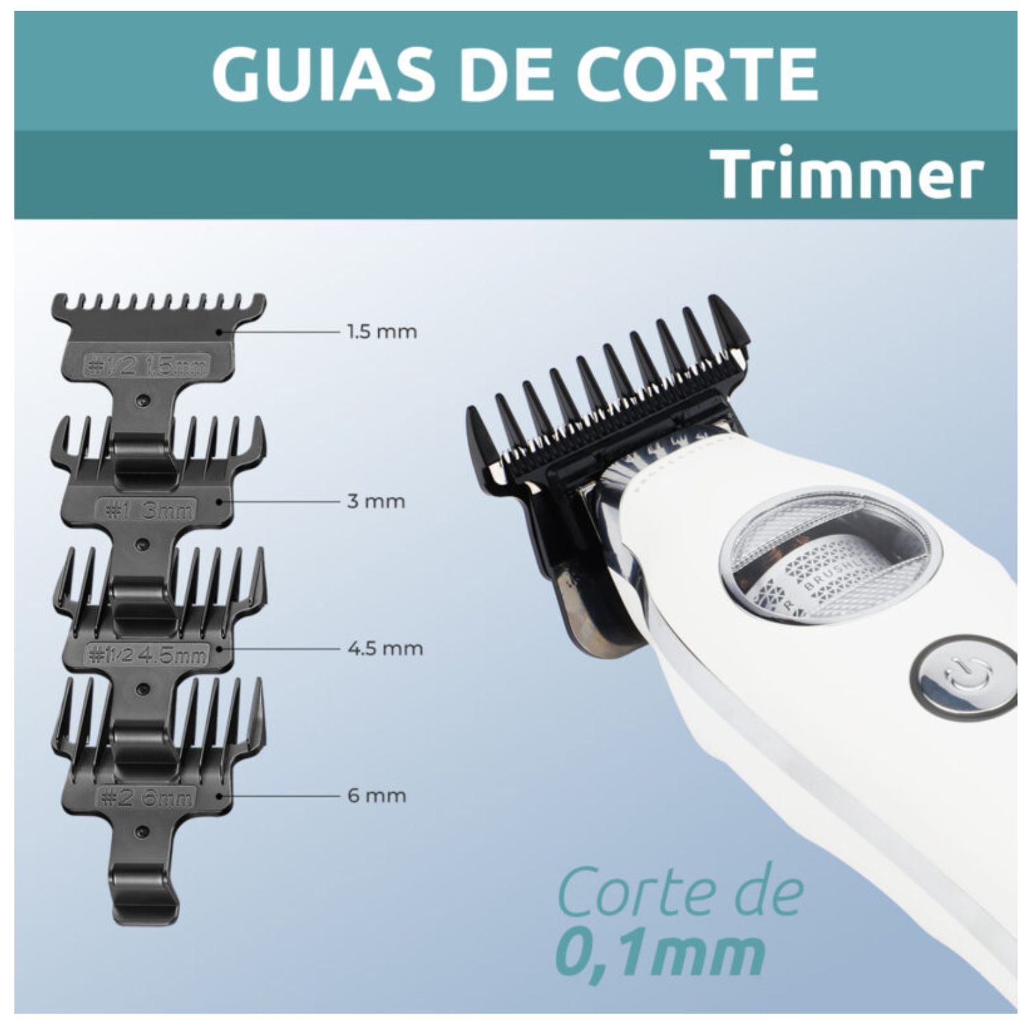 CORTADORA PELO PATILLERA VGR V-880T PROFESIONAL BLDC 7200RPM RECARGABLE - 8