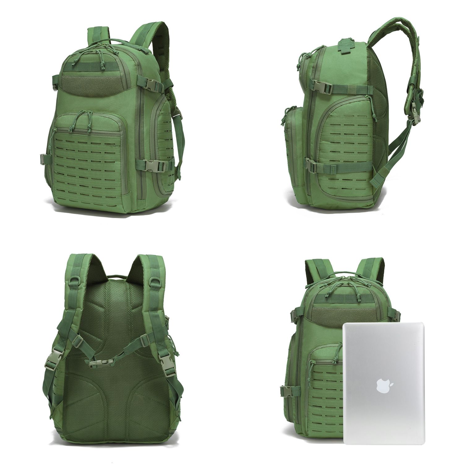 MOCHILA TÁCTICA MILITAR 50L SISTEMA MOLLE RESISTENTE IMPERMEABLE PARA CAMPING VIAJES TREKKING TRABAJO Y USO DIARIO - 8