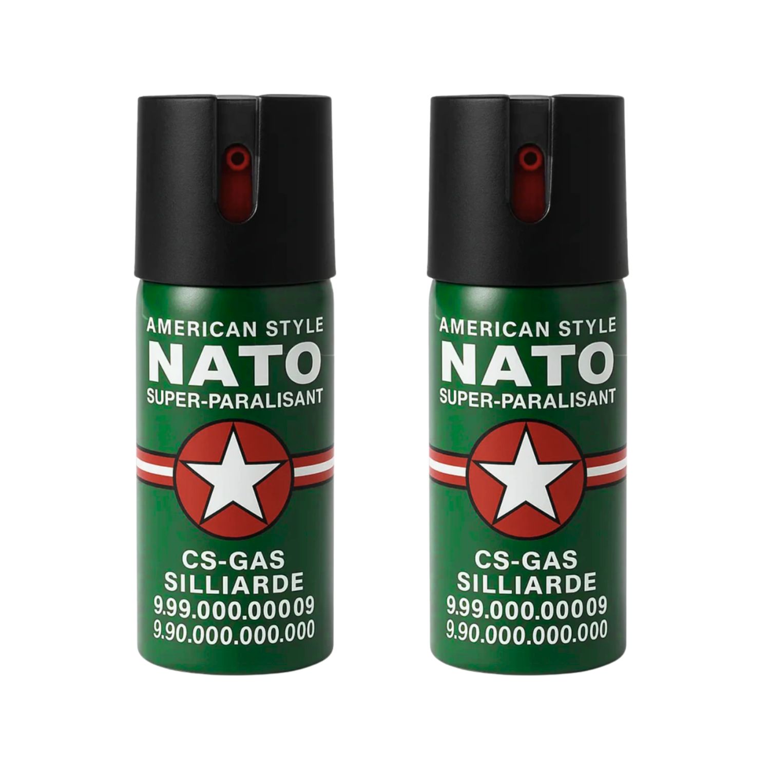 PACK 2 GAS PIMIENTA 60ML ESTILO AMERICANO SEGURIDAD PORTÁTIL ALCANCE 3M - 1