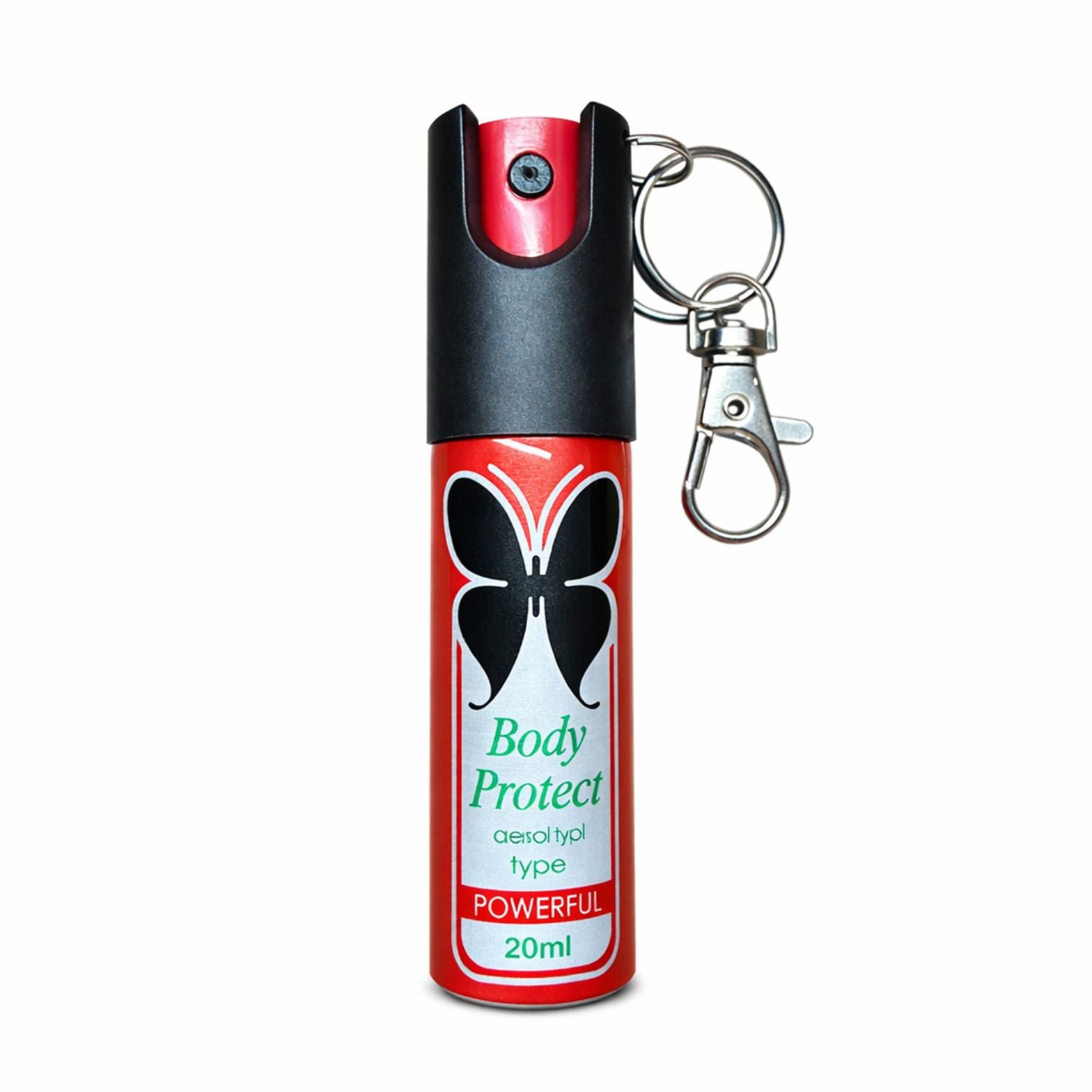 GAS PIMIENTA LLAVERO 20ML COMPACTO CON SEGURO Y CLIP PORTÁTIL - 1
