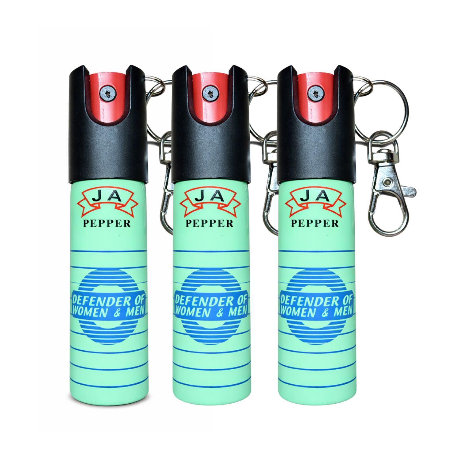 GAS PIMIENTA LLAVERO 20ML COMPACTO CON SEGURO Y CLIP PORTÁTIL - 1