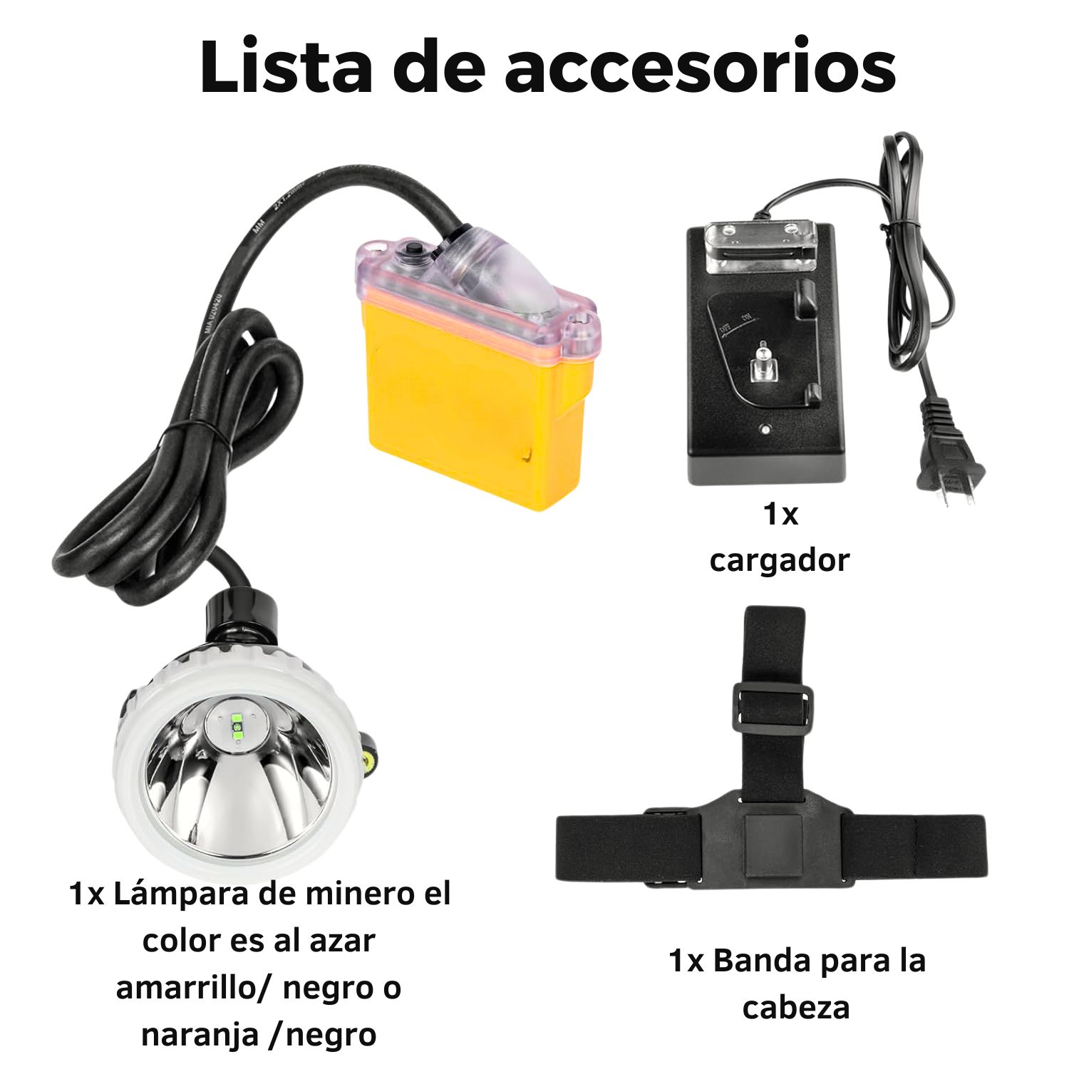 LINTERNA MINERA LED RECARGABLE 500M IP68 PARA CASCO LUZ ROJA Y BLANCA EMERGENCIA ALTA POTENCIA INDUSTRIAL - 2