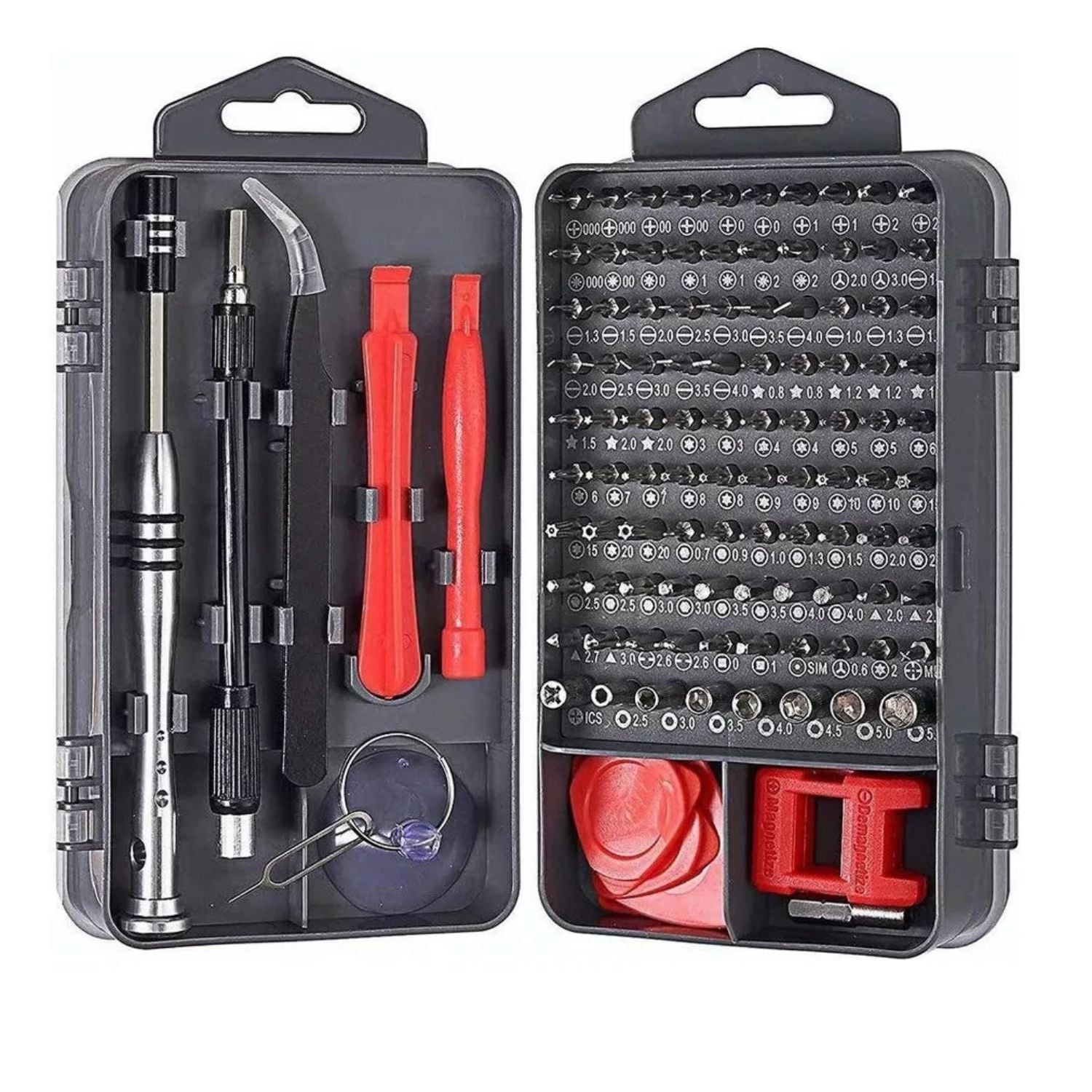 KIT DE DESTORNILLADORES DE PRECISIÓN 110 PIEZAS PARA REPARACIÓN DE CELULARES, LAPTOPS, CONSOLAS, CÁMARAS Y MÁS - 1