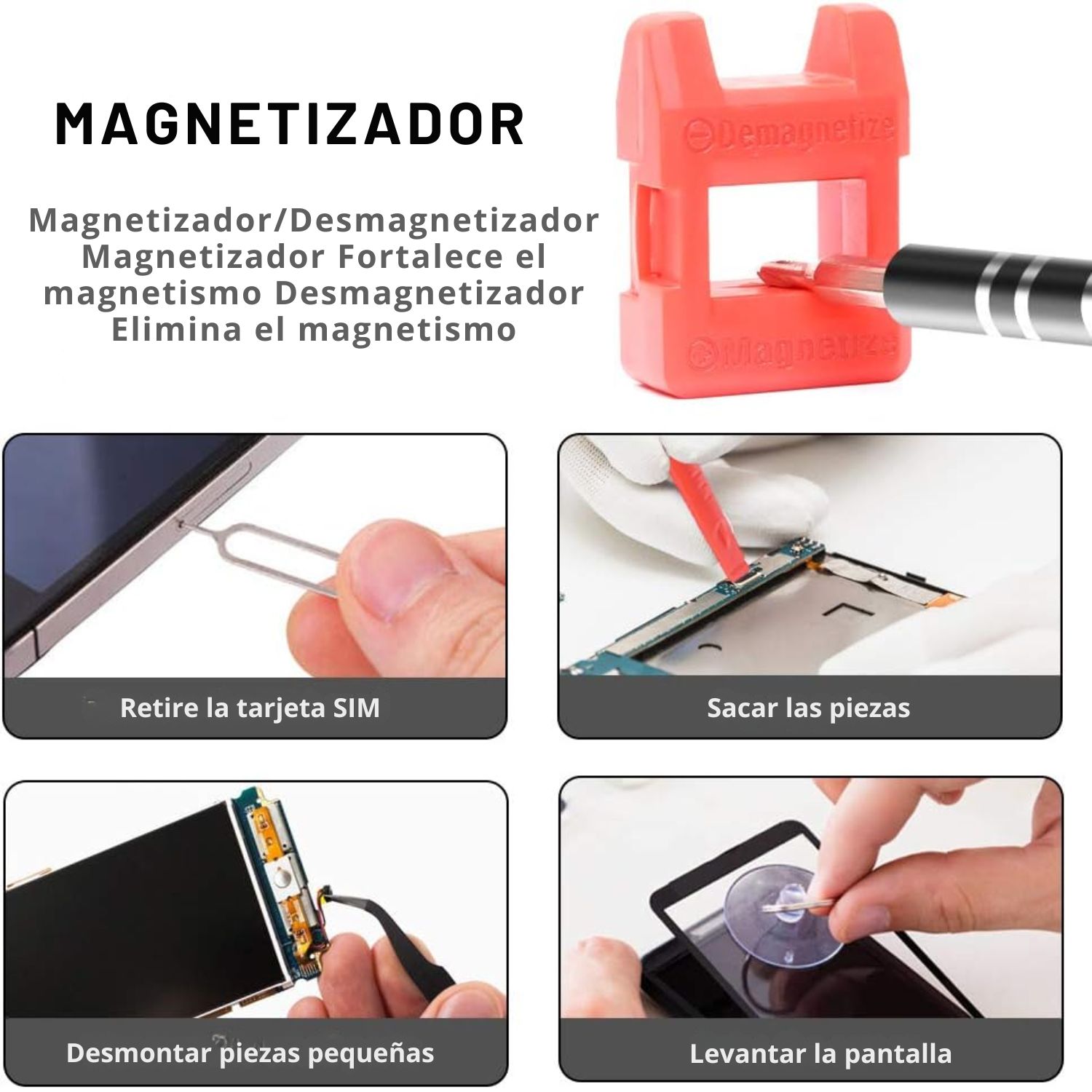 KIT DE DESTORNILLADORES DE PRECISIÓN 110 PIEZAS PARA REPARACIÓN DE CELULARES, LAPTOPS, CONSOLAS, CÁMARAS Y MÁS - 9