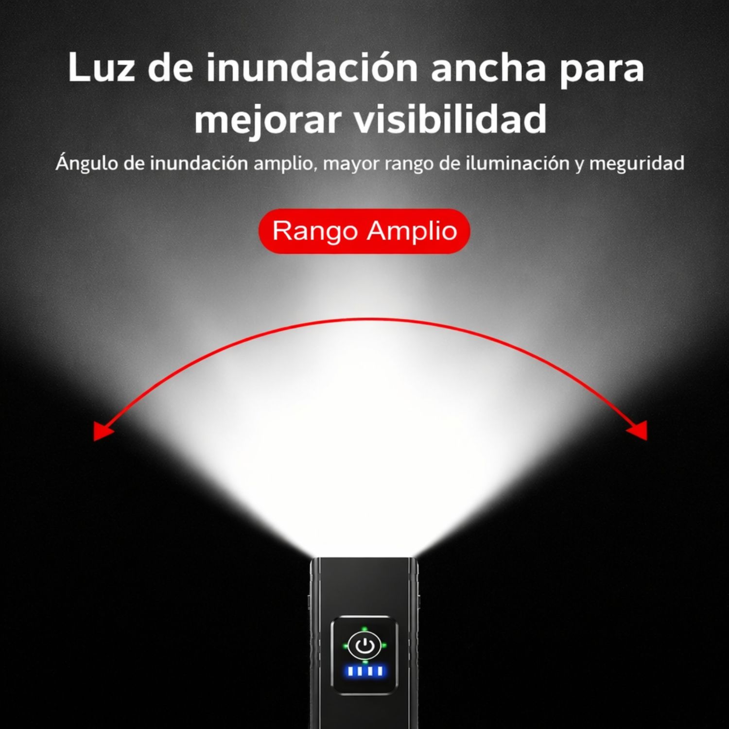 PACK LUCES BICICLETA DELANTERA Y TRASERA RECARGABLE USB 1000 LÚMENES DIRECCIONALES ALTA VISIBILIDAD - 6