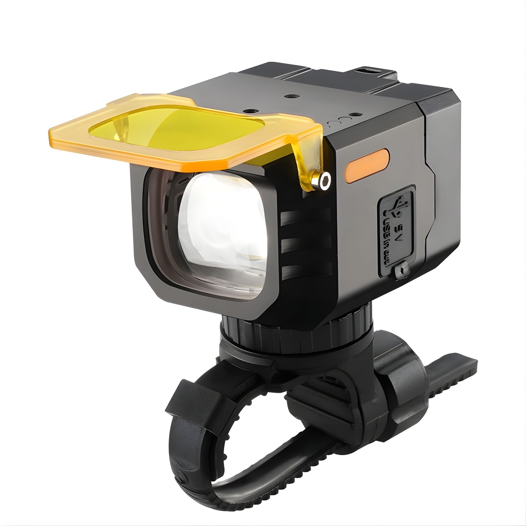 LUZ DELANTERA PARA BICICLETA ANTINIEBLA 650 LM RECARGABLE USB-C ALTA POTENCIA - 1