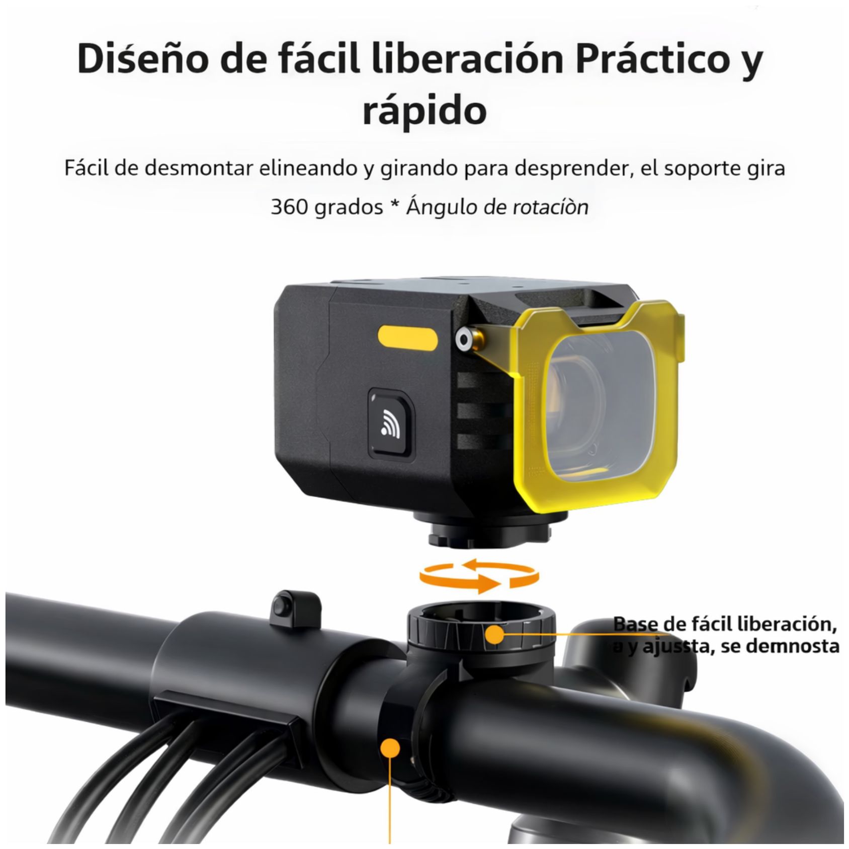 LUZ DELANTERA PARA BICICLETA ANTINIEBLA 650 LM RECARGABLE USB-C ALTA POTENCIA - 10